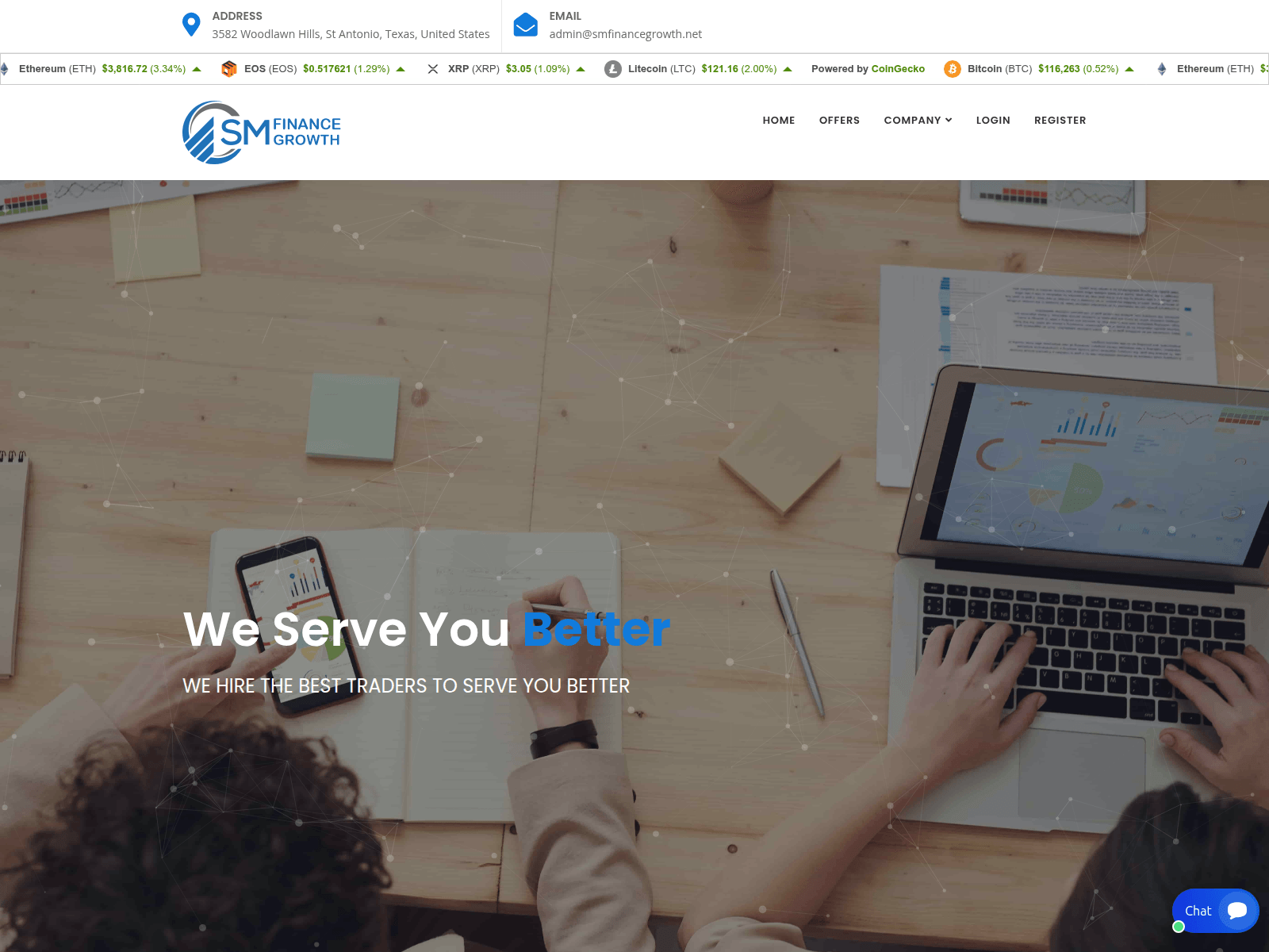 Screenshot of smfinancegrowth.net