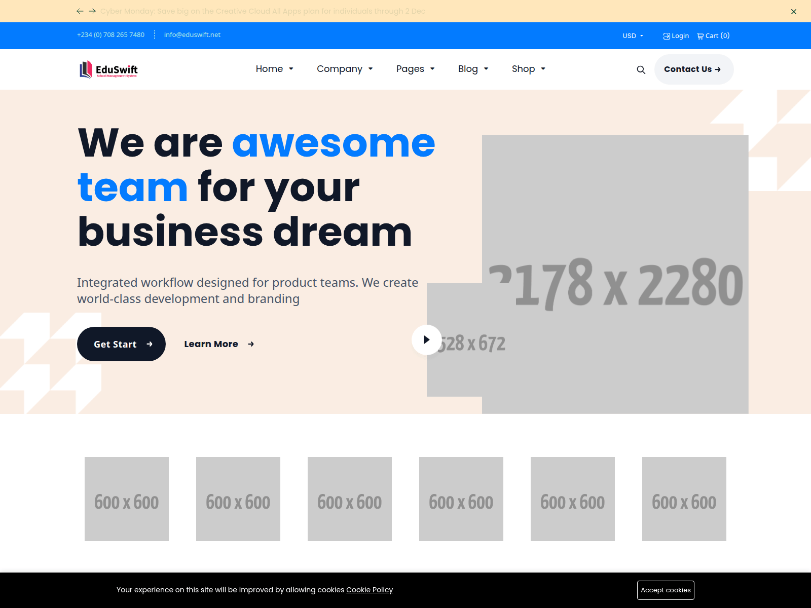 Screenshot of new.eduswift.net