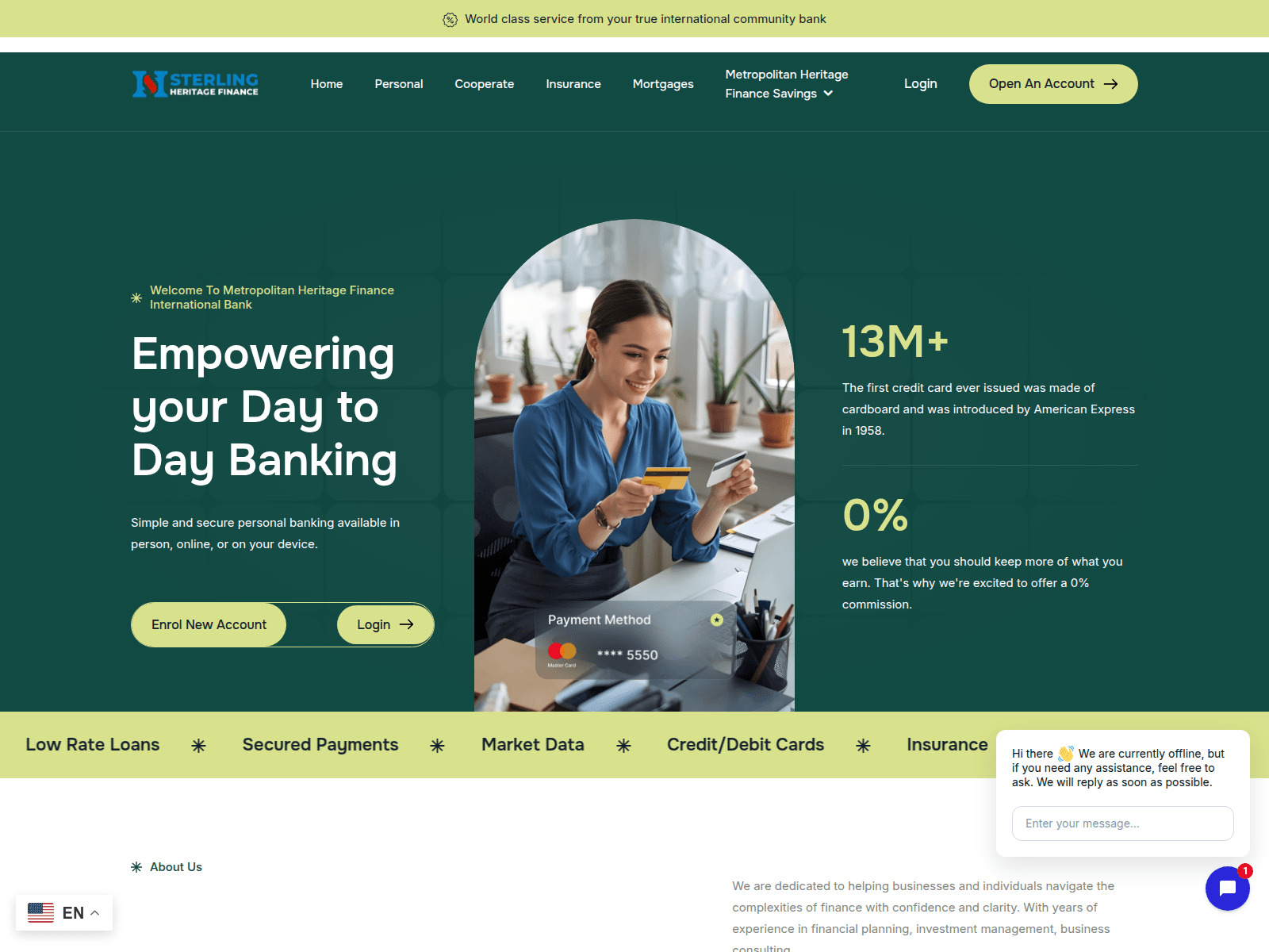 Screenshot of metroprimefinance.com.sterlingheritagefinance.com