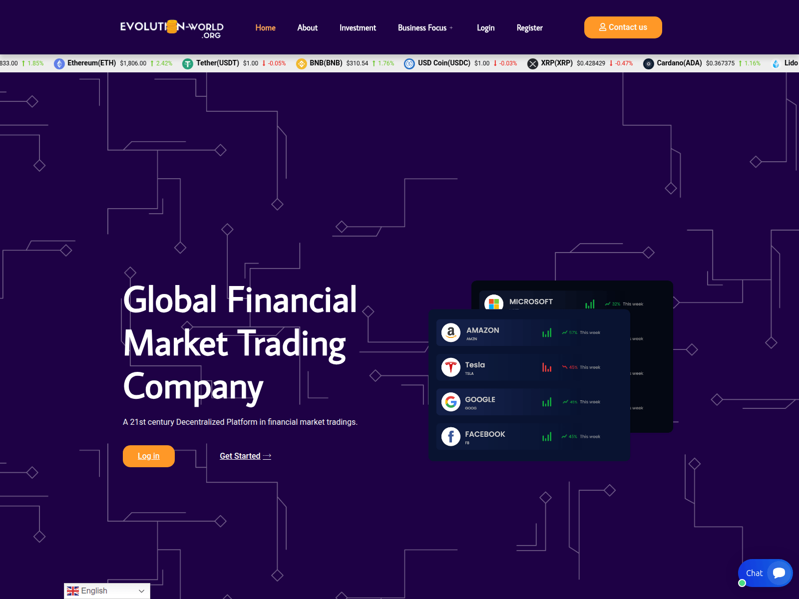 Screenshot of evolution-world.org