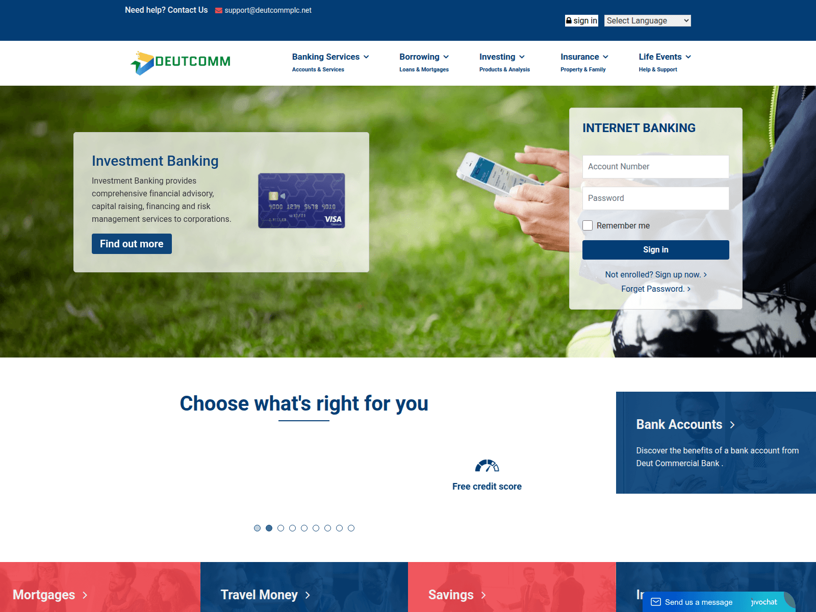 Screenshot of deutcommplc.net