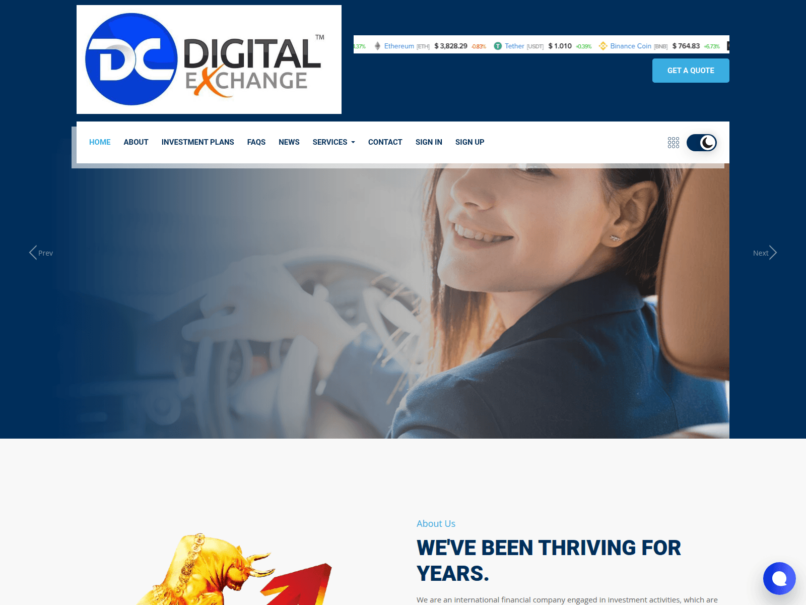 Screenshot of digitalexchangemanagement.com