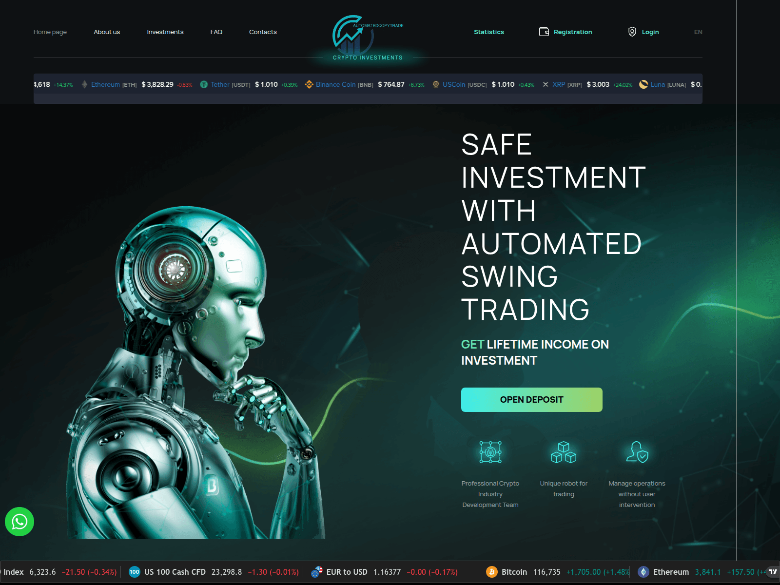 Screenshot of automated-trading.com.tr