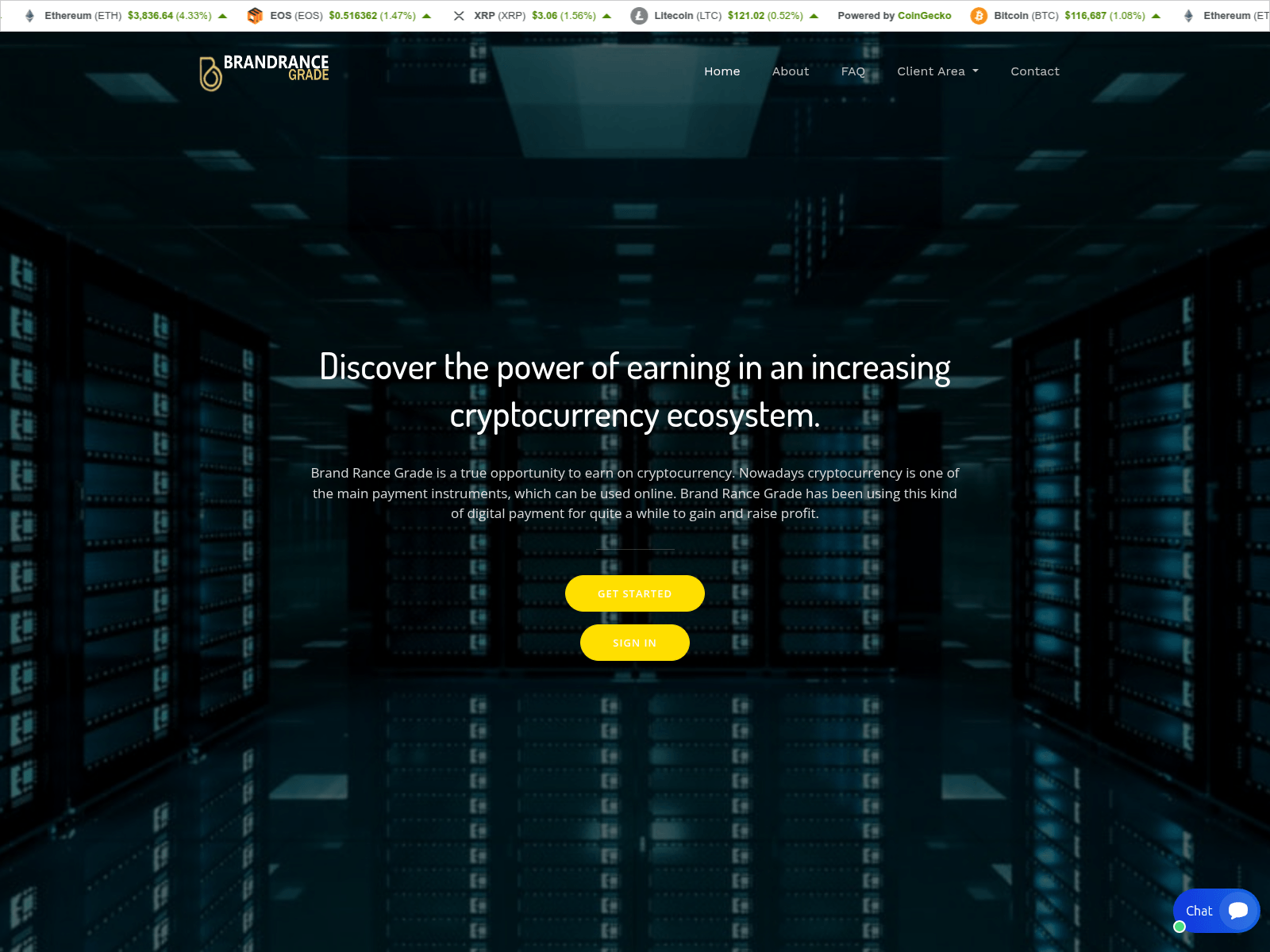 Screenshot of brandrancegradess.com