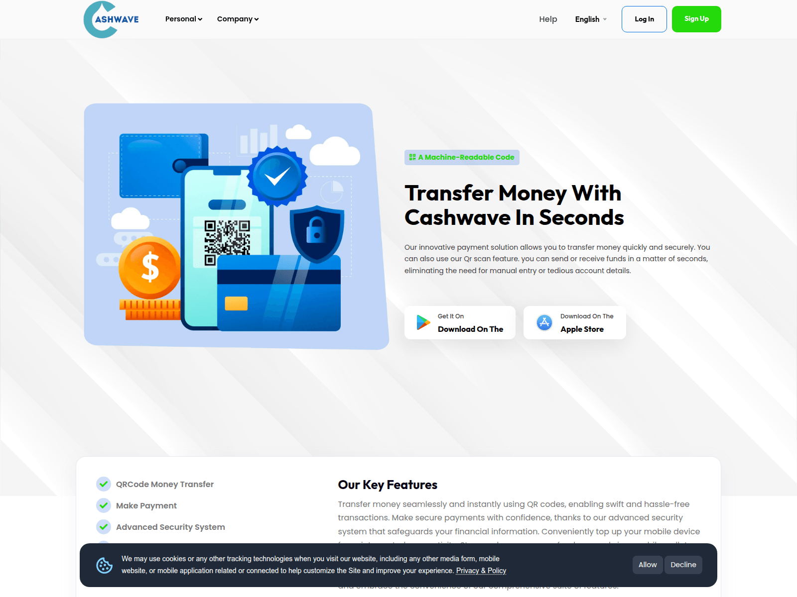 Screenshot of cashwave.sbs