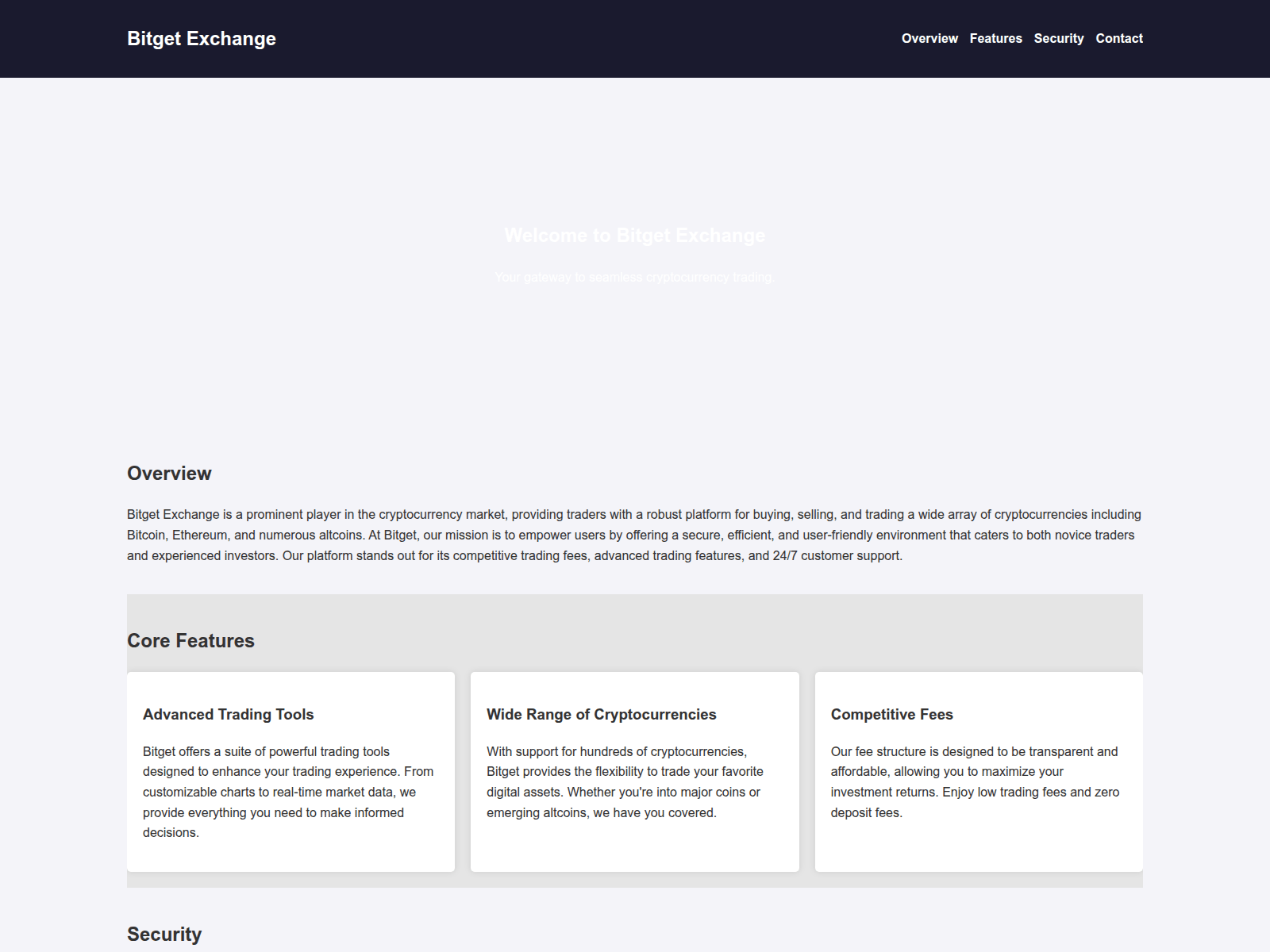 Screenshot of bitgetexchange.live