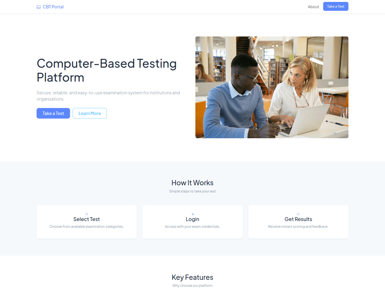 Screenshot of examgate.online