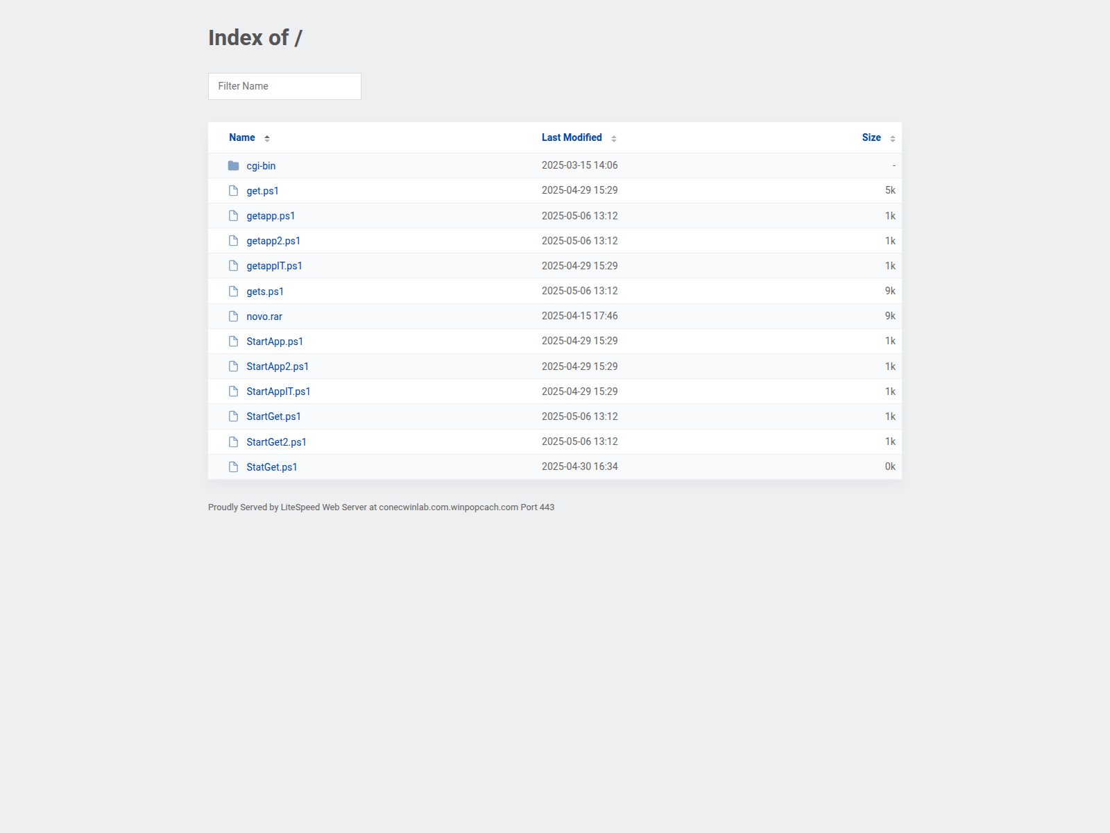 Screenshot of conecwinlab.com.winpopcach.com