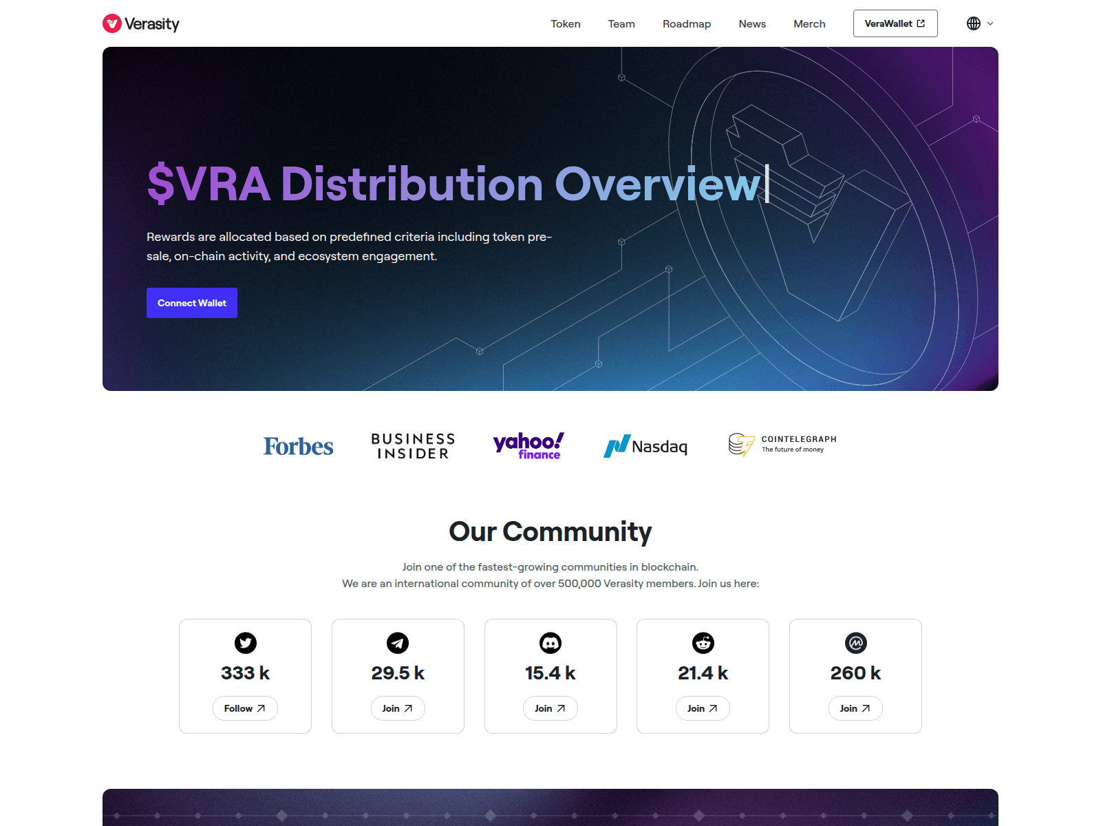 Screenshot of verasity-rewards.com