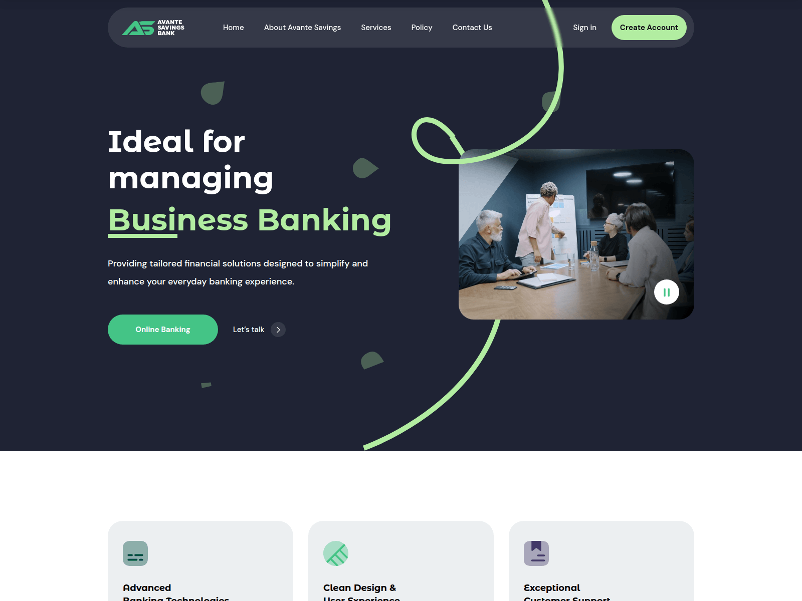 Screenshot of avantesavings.com