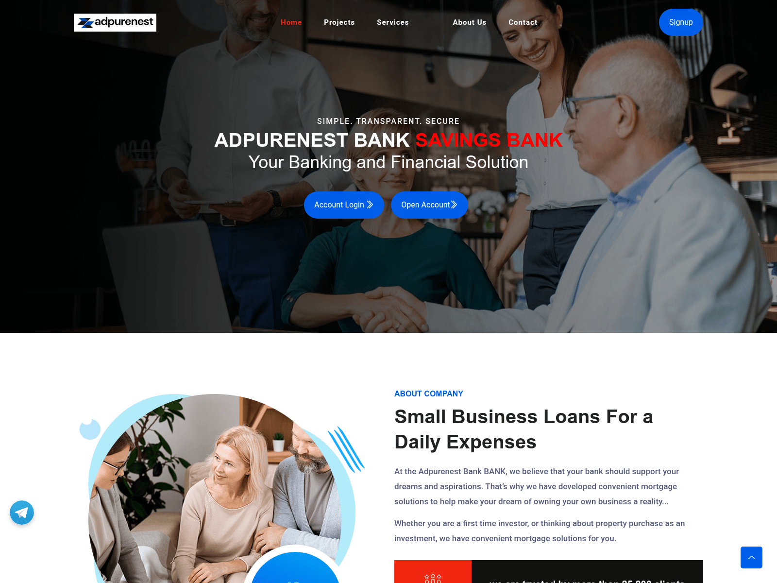 Screenshot of adpurenestbk.com