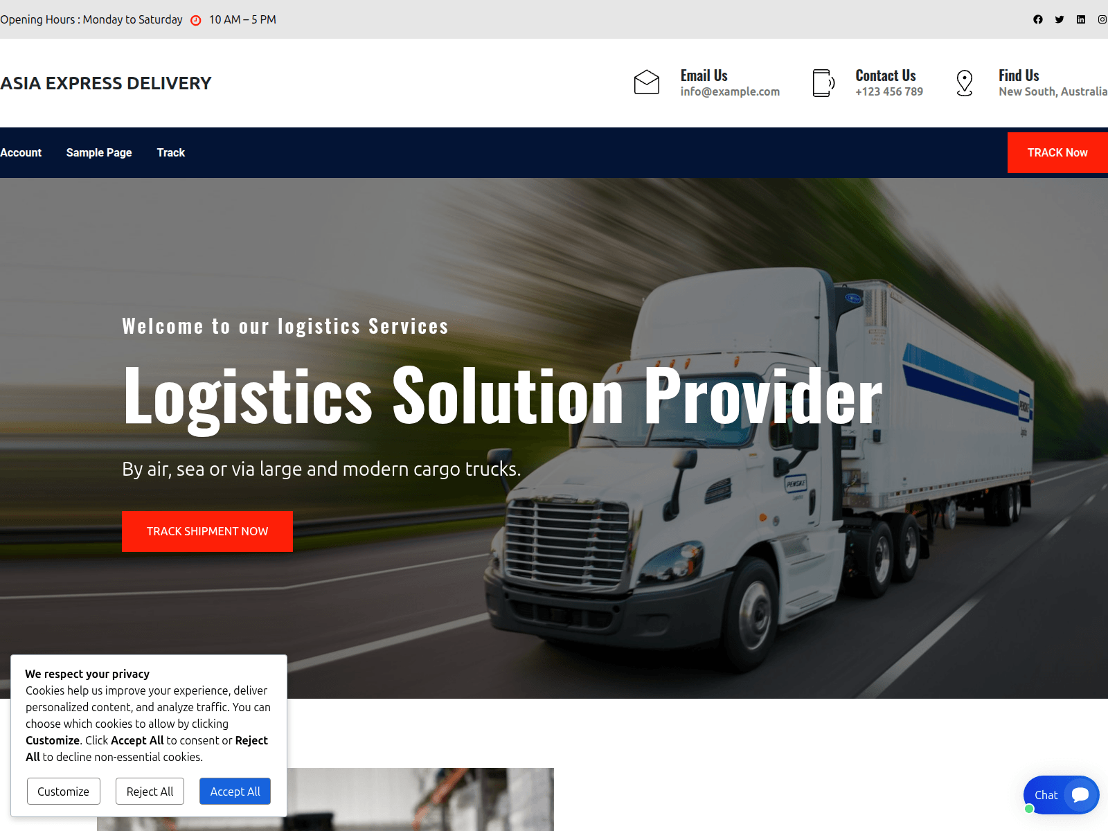 Screenshot of asiaexpressdelivery.top