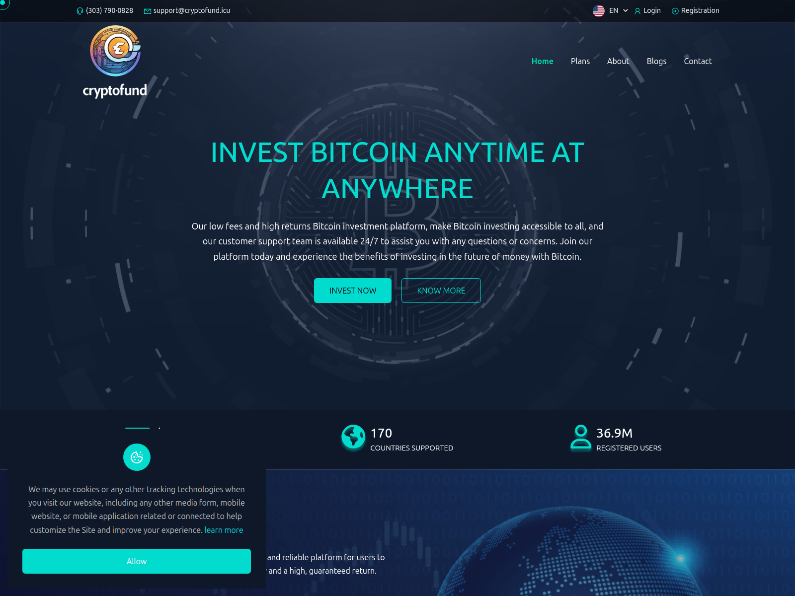 Screenshot of cryptofund.icu