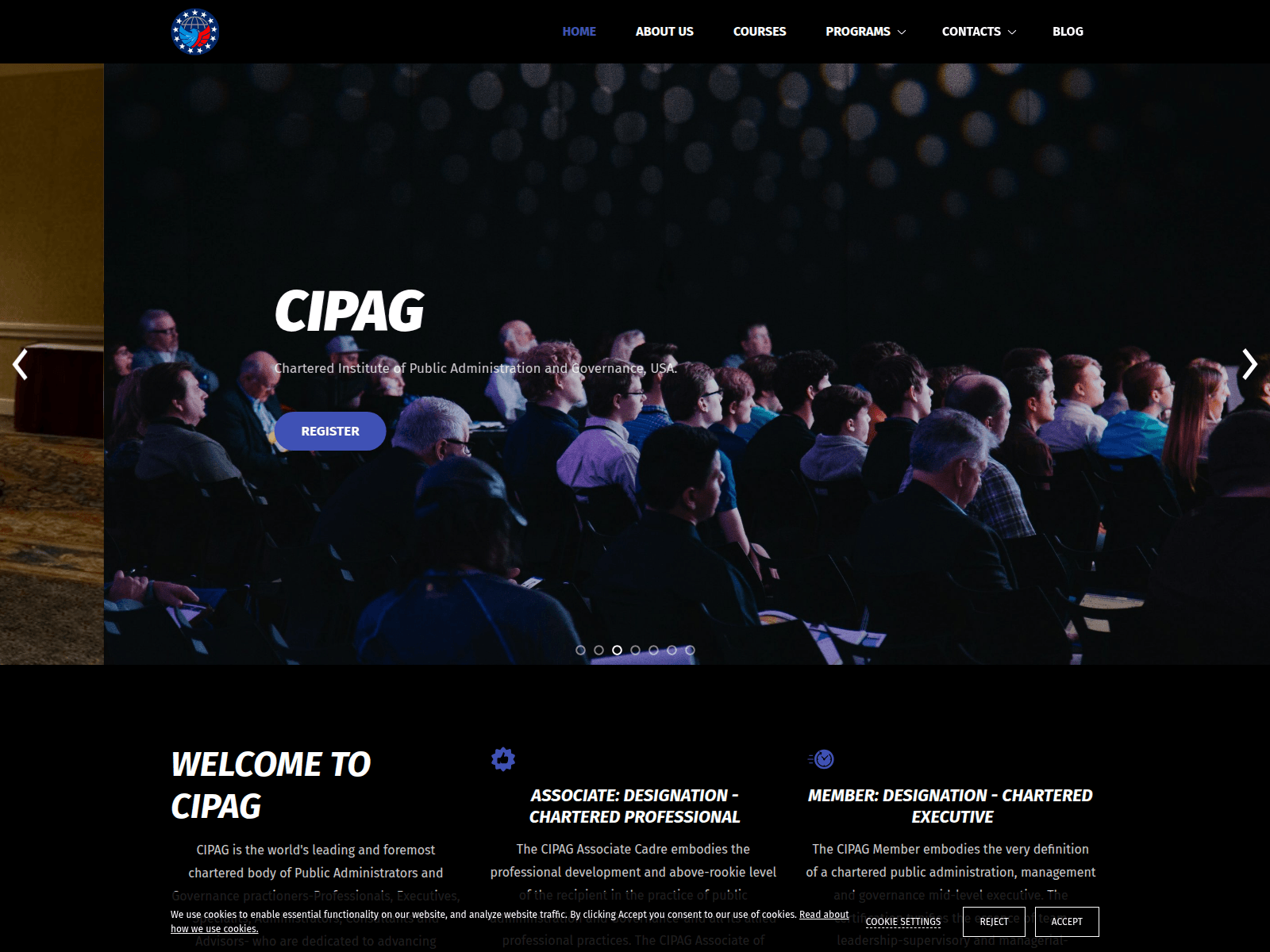 Screenshot of cipag.net