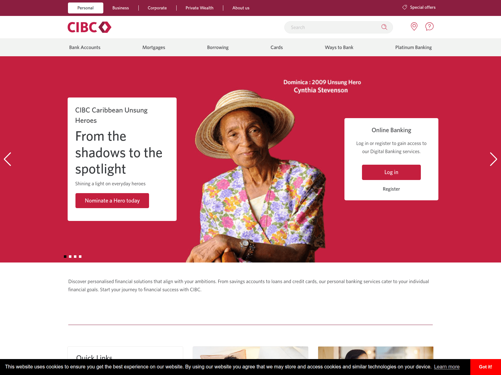 Screenshot of fcaribibeanib.online