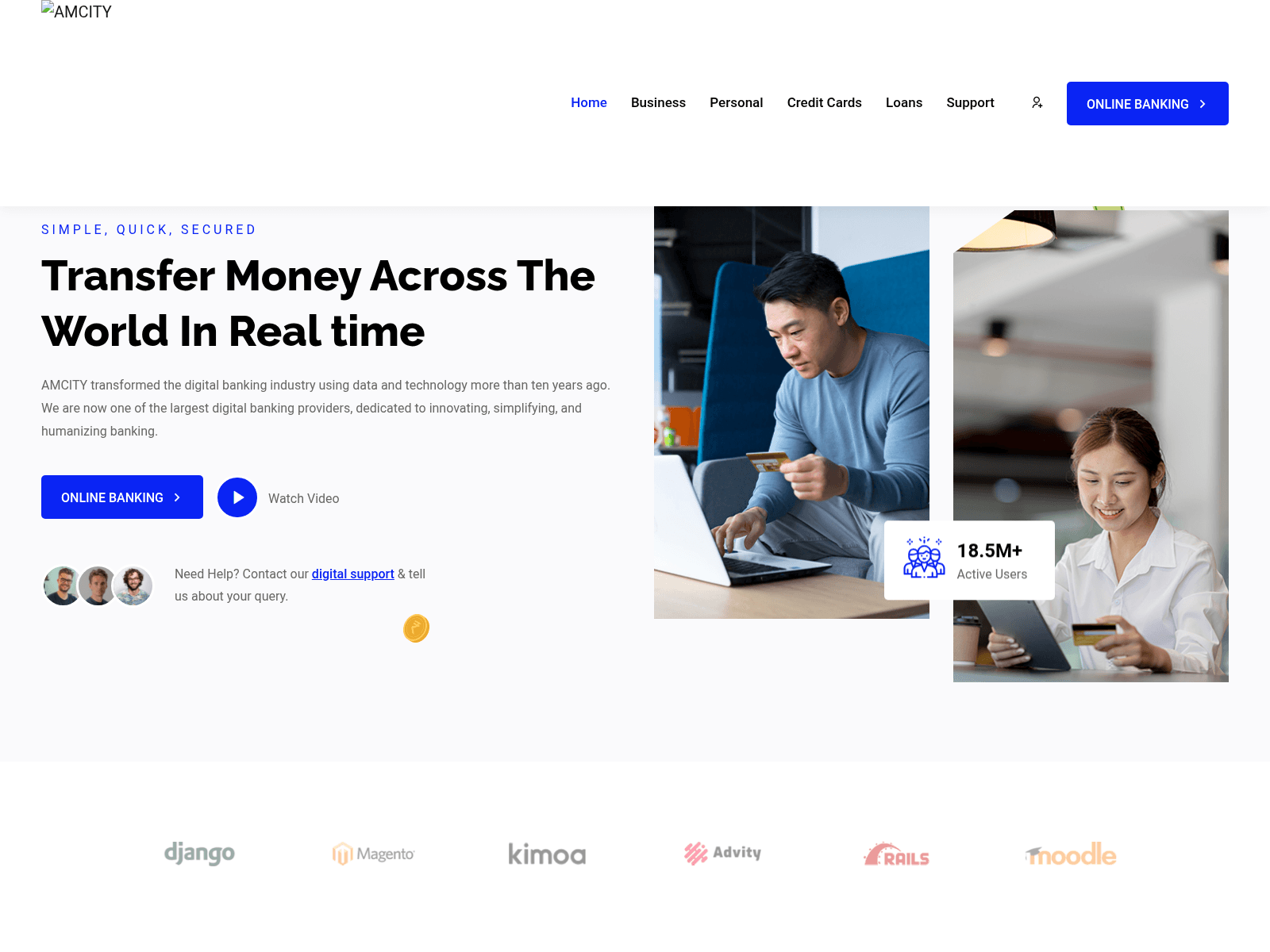 Screenshot of amcitybk.xyz