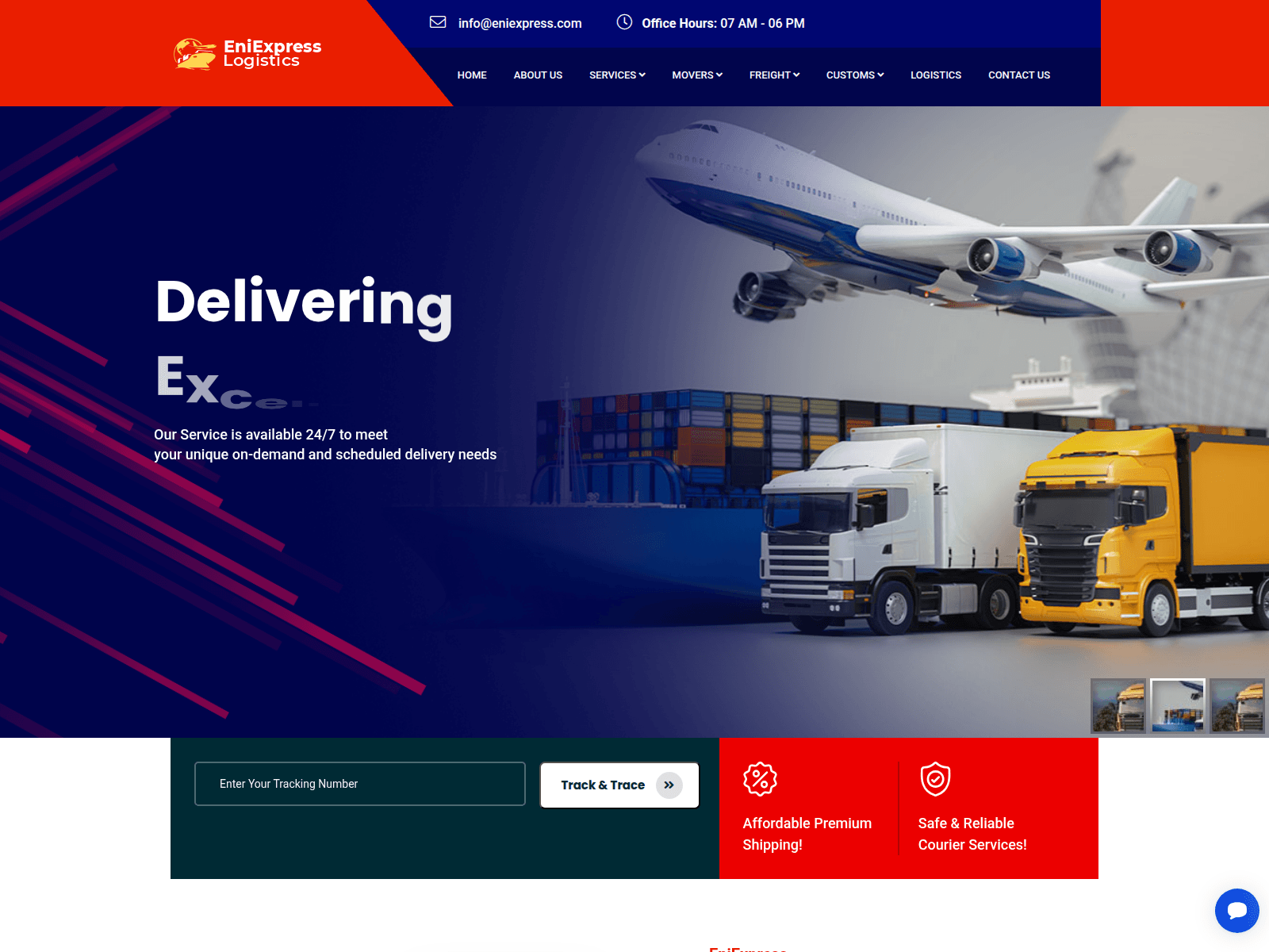 Screenshot of eniexpress.com