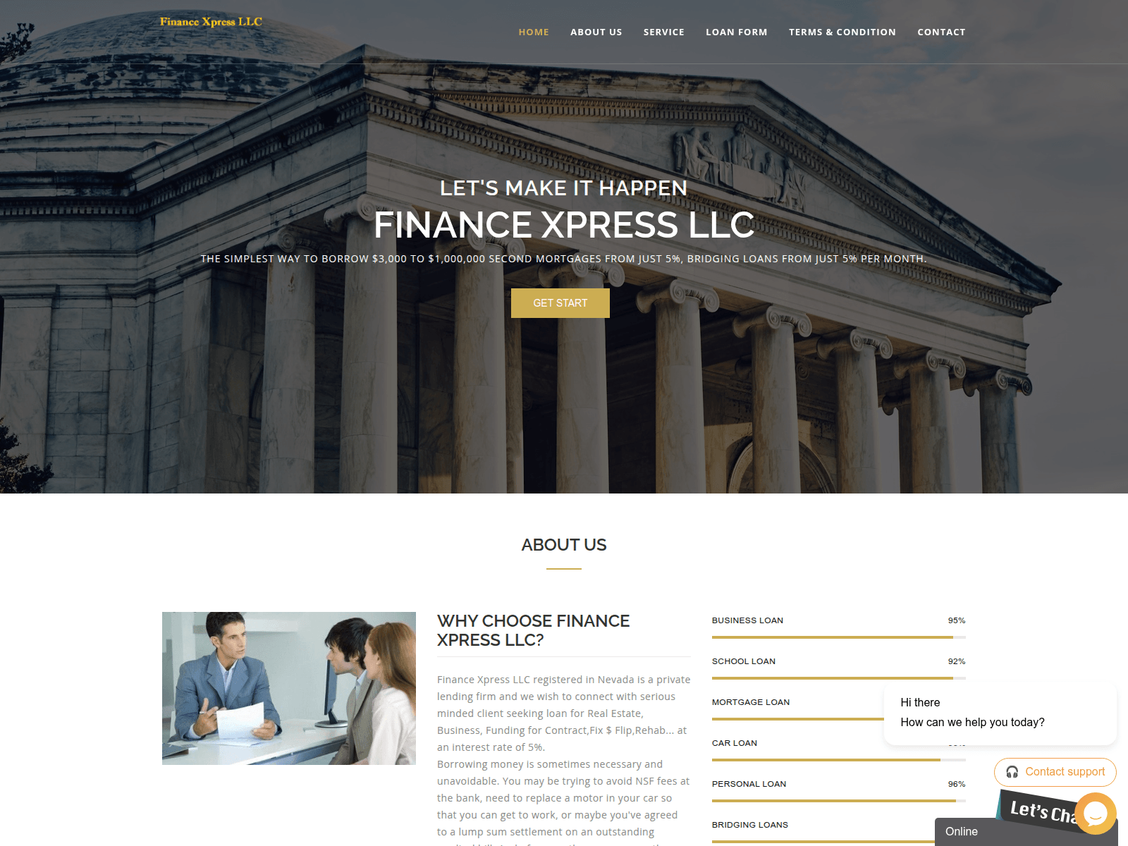 Screenshot of financexpressllc.com