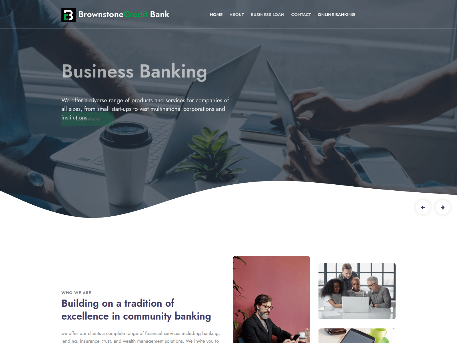 Screenshot of brownstonecredit.com