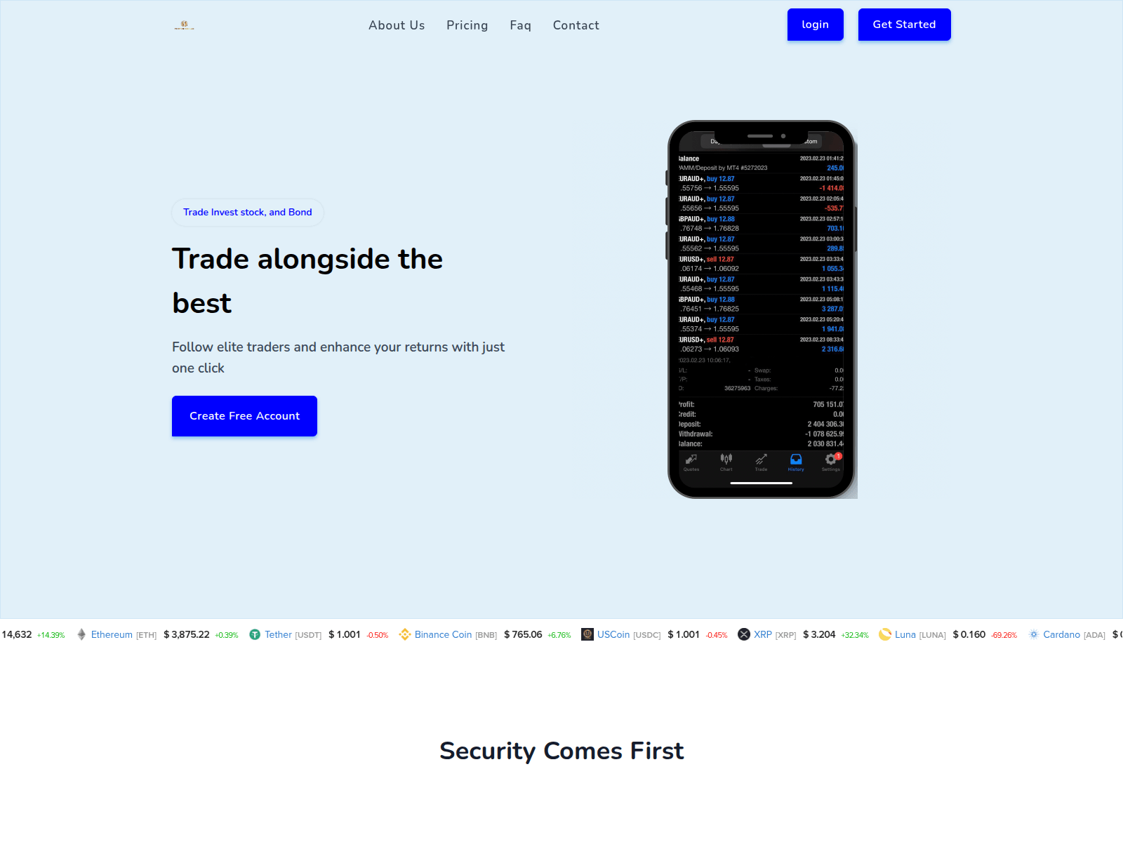 Screenshot of perfectonchain.live