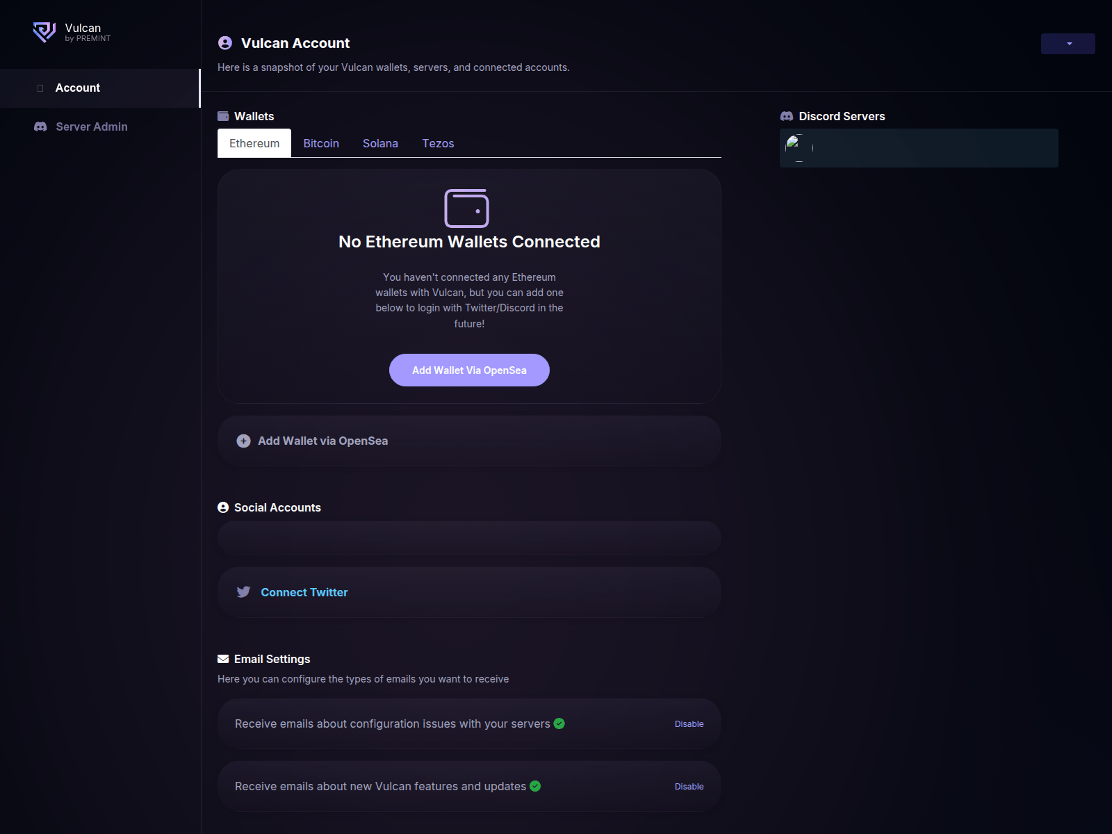 Screenshot of vulcan-link.vercel.app