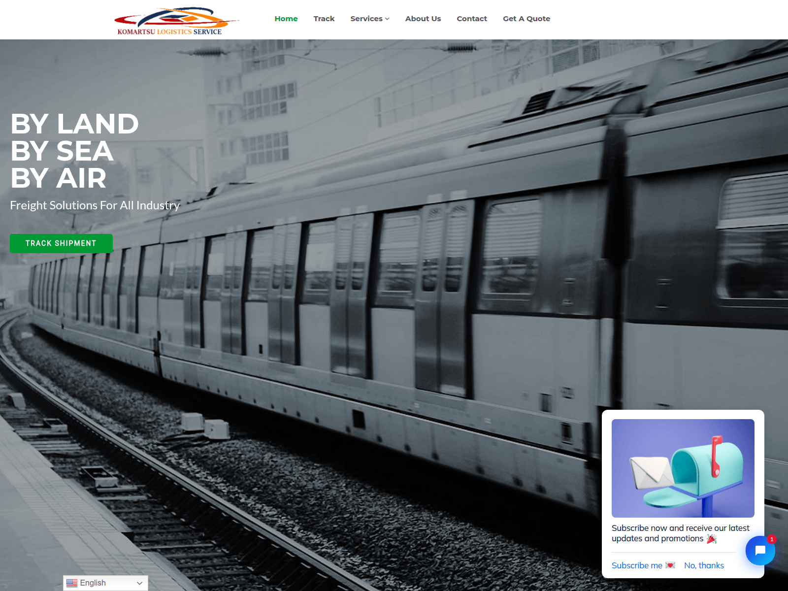 Screenshot of komattsu.online