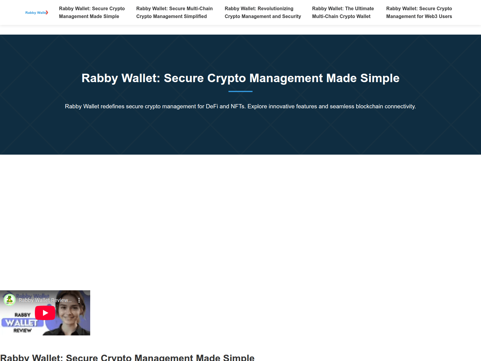 Forensic screenshot of web-rabby.org