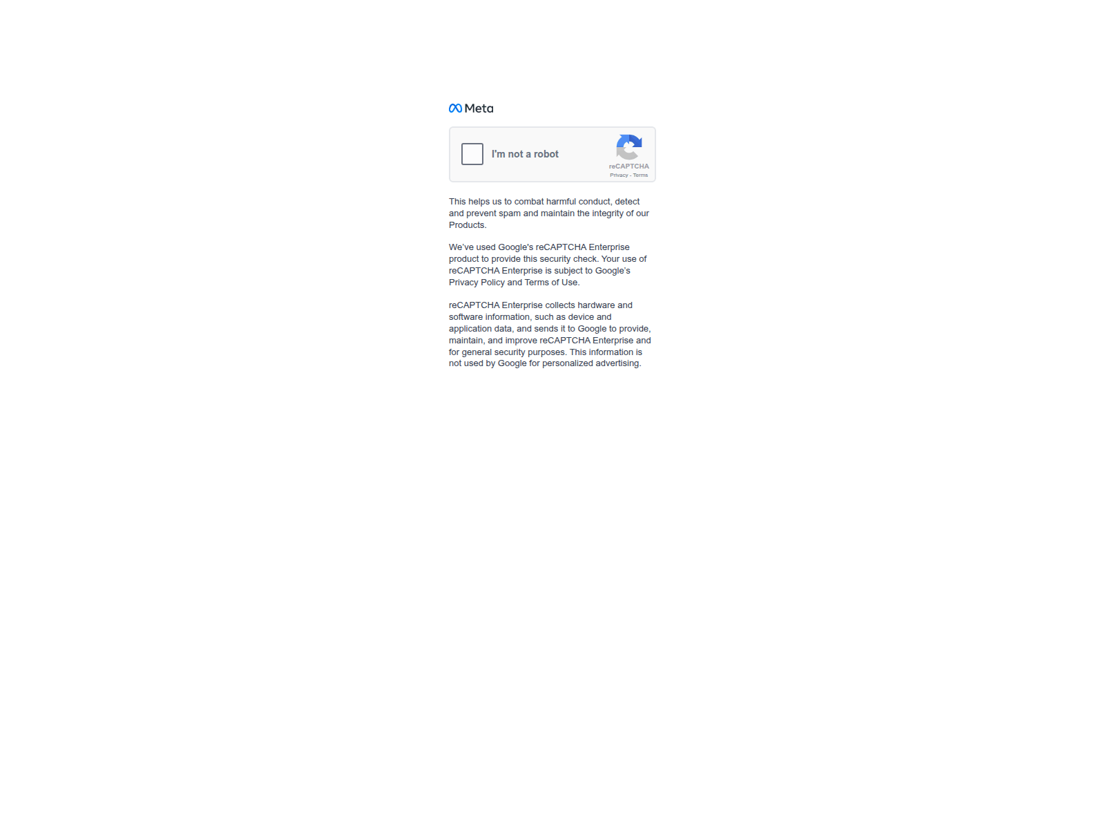 Screenshot of recaptcha-metaquest.com