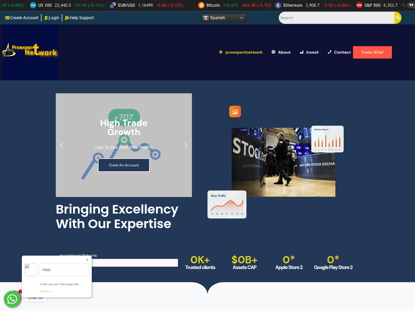 Screenshot of proexpertnetwork.xyz