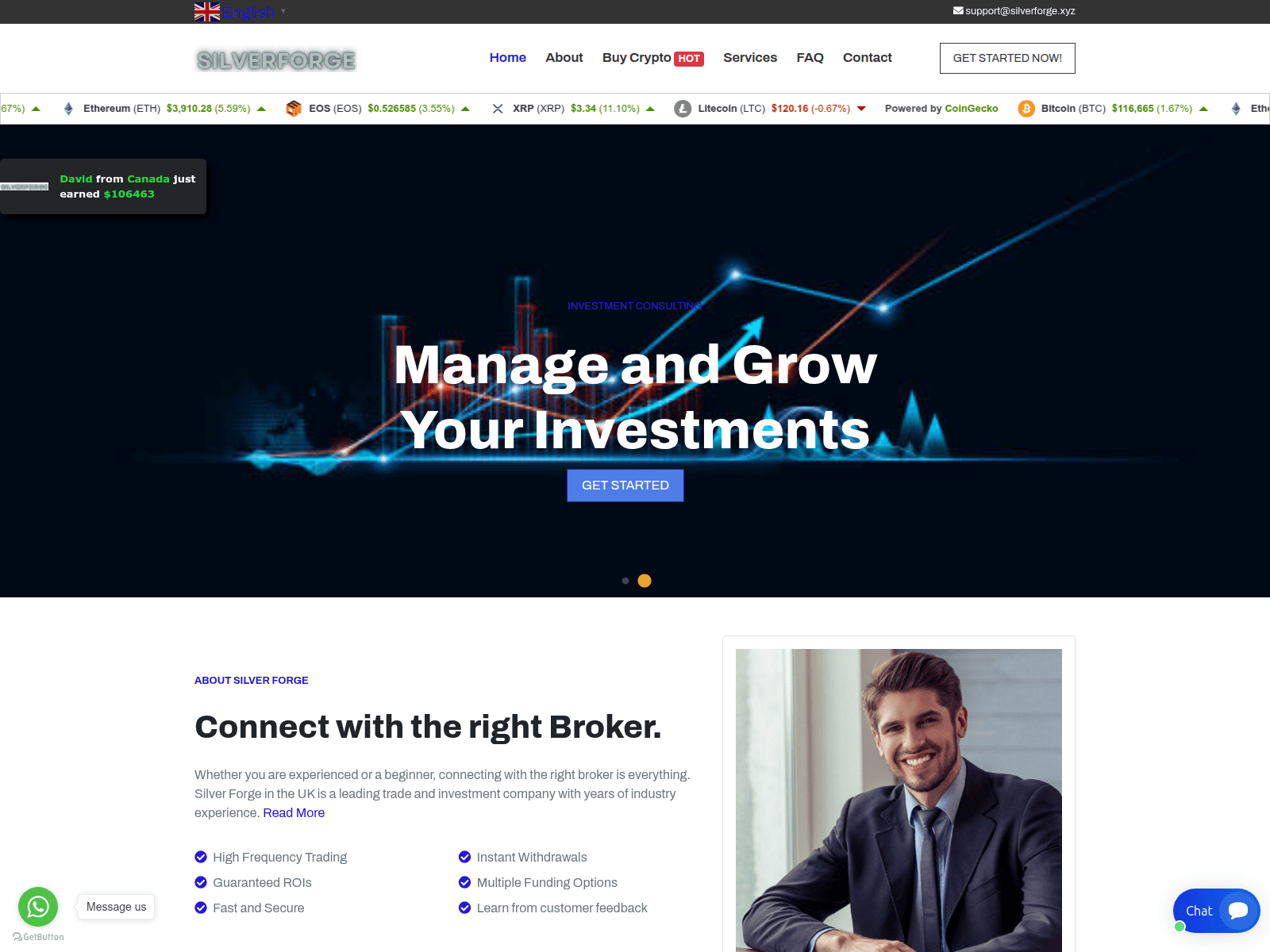 Screenshot of silverforge.xyz