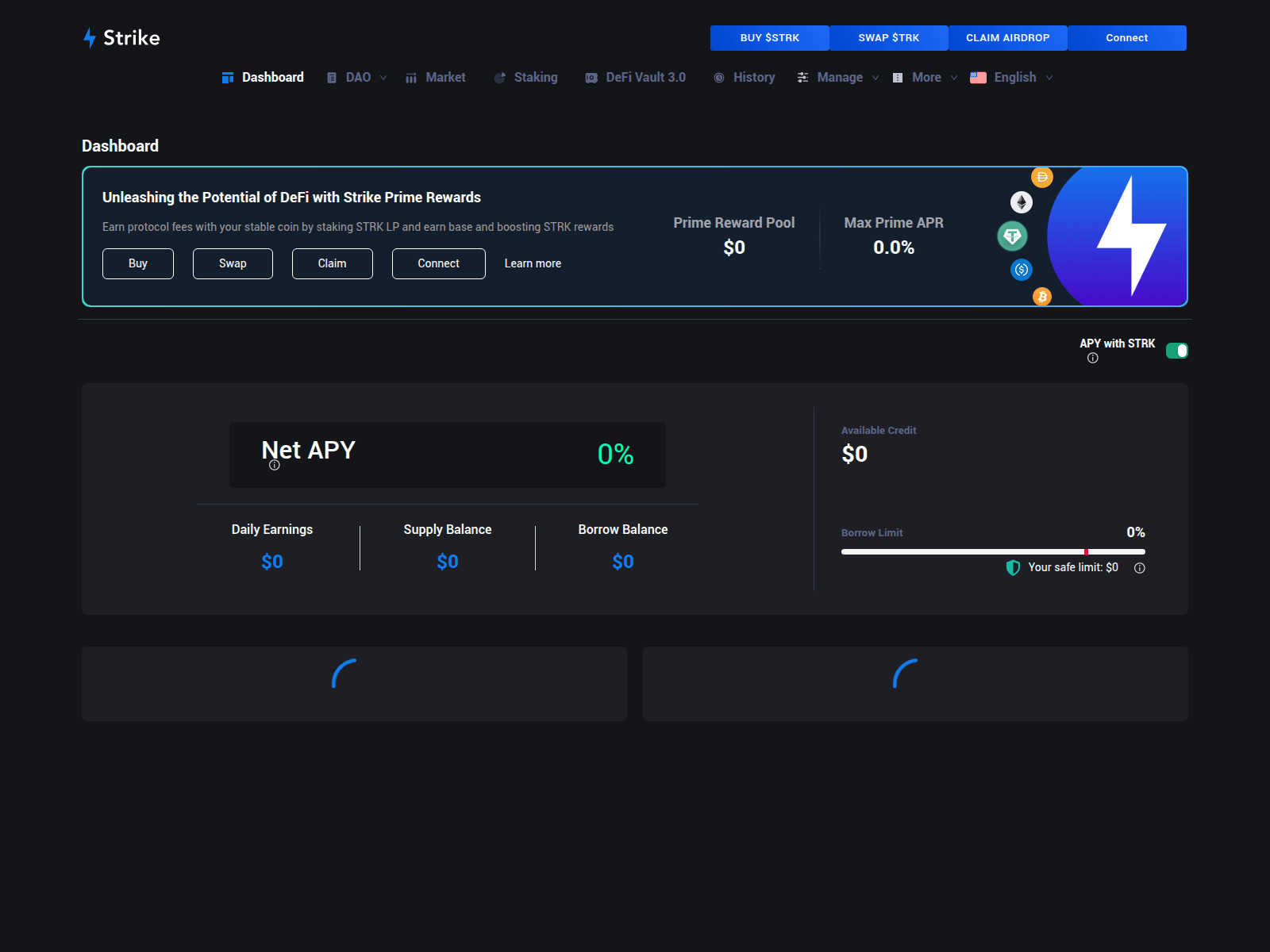 Screenshot of strikeclaim.chainxwan.world