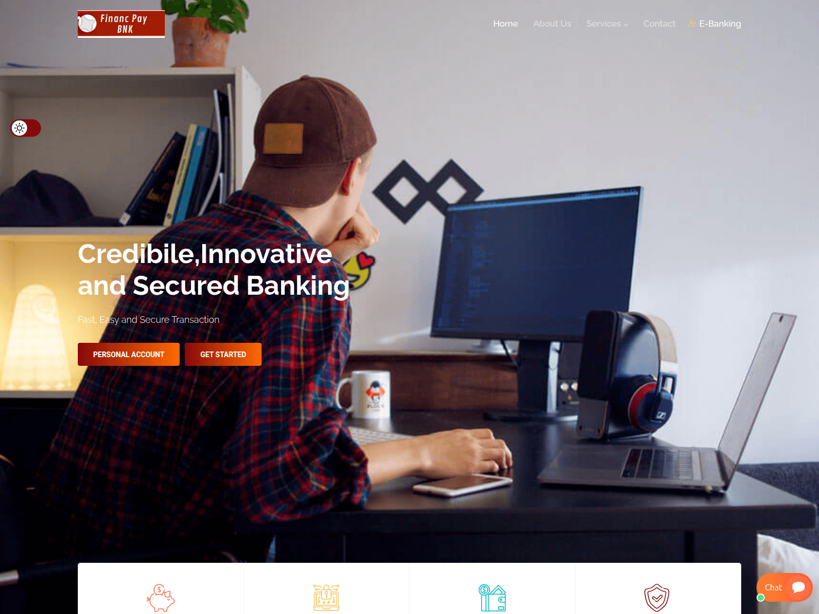 Screenshot of www.financepaybnk.xyz