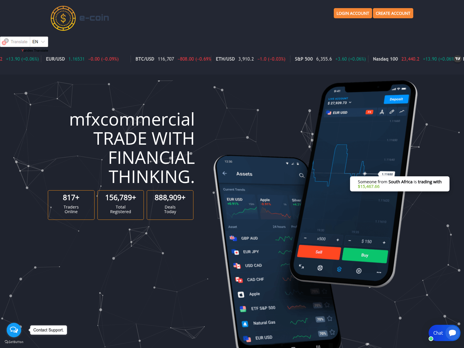 Screenshot of mfxcommercial.xyz