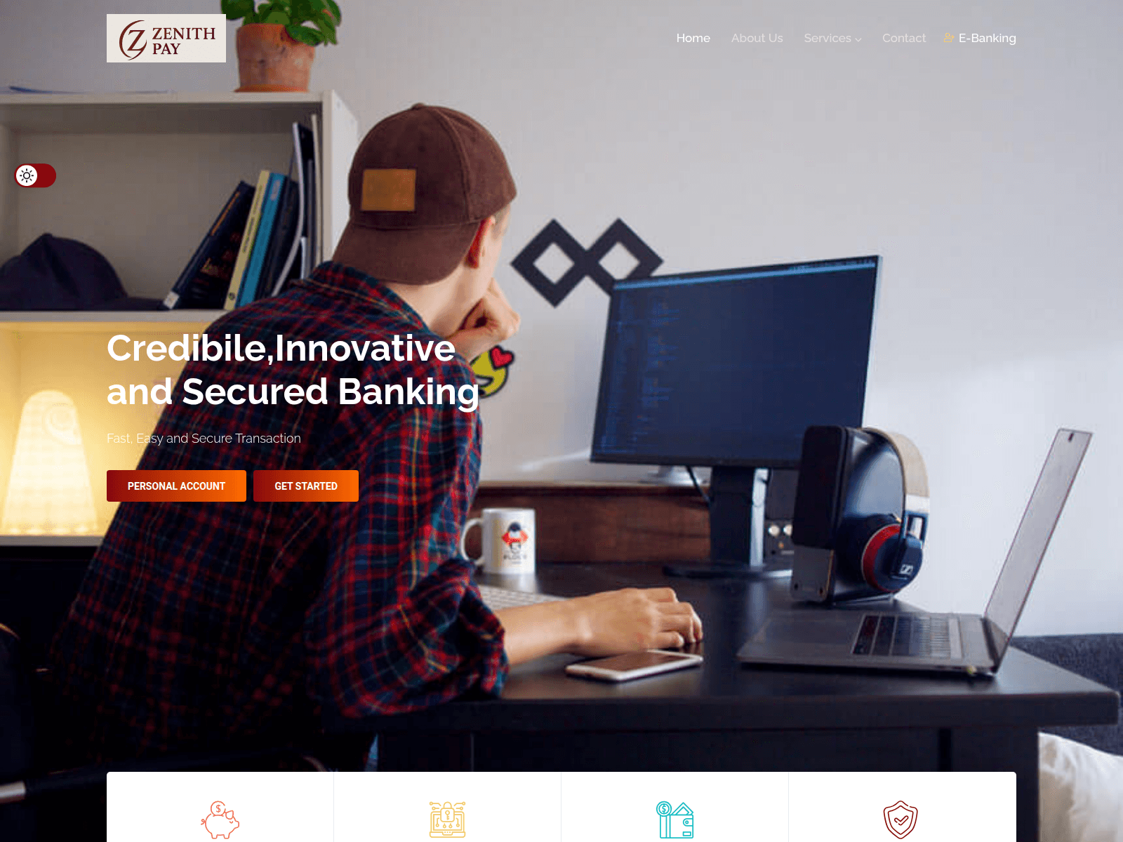 Screenshot of www.zenithpay.org.coinexpressprofittrading.xyz