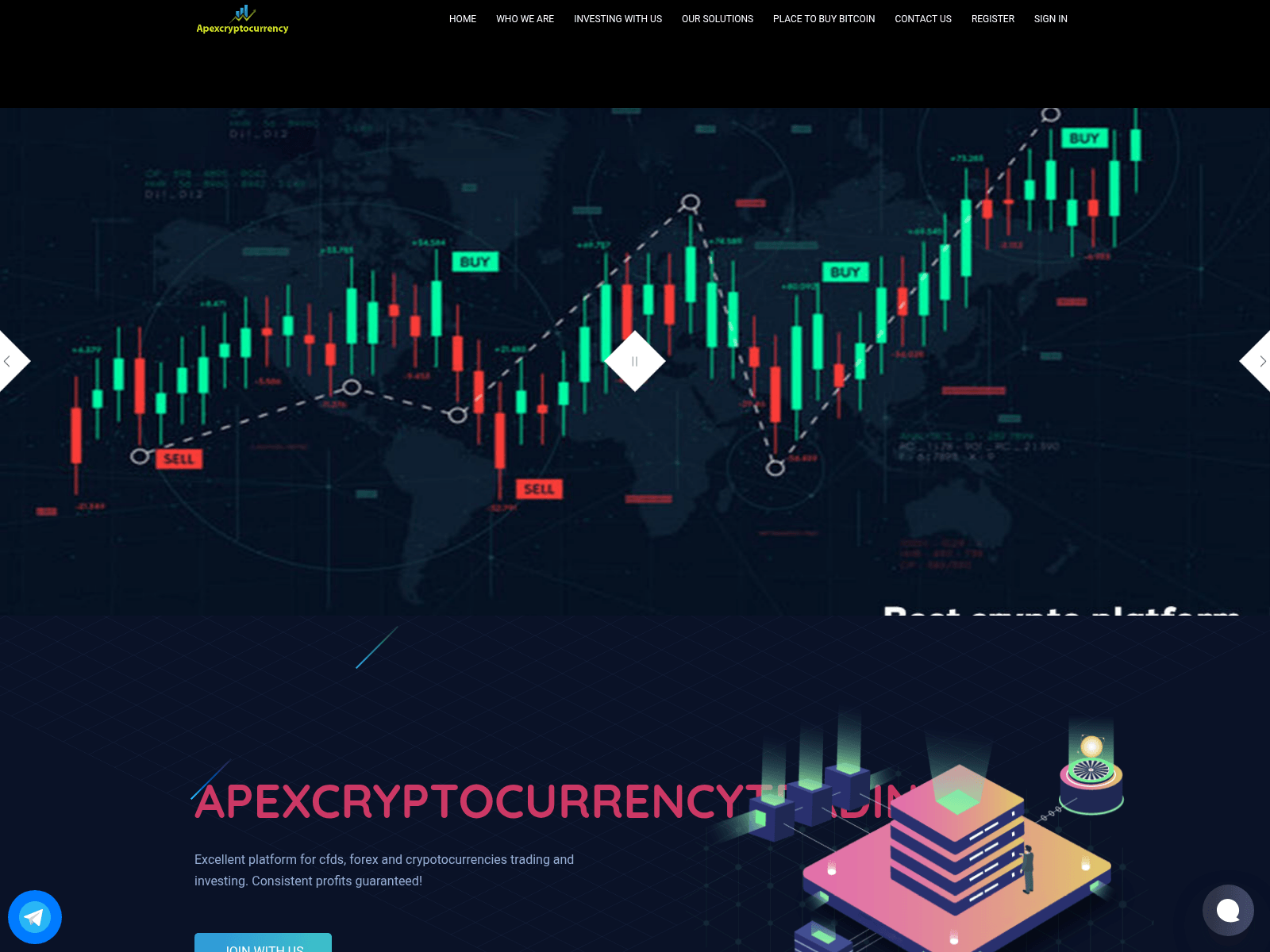 Screenshot of apexcryptocurrencytrading.com