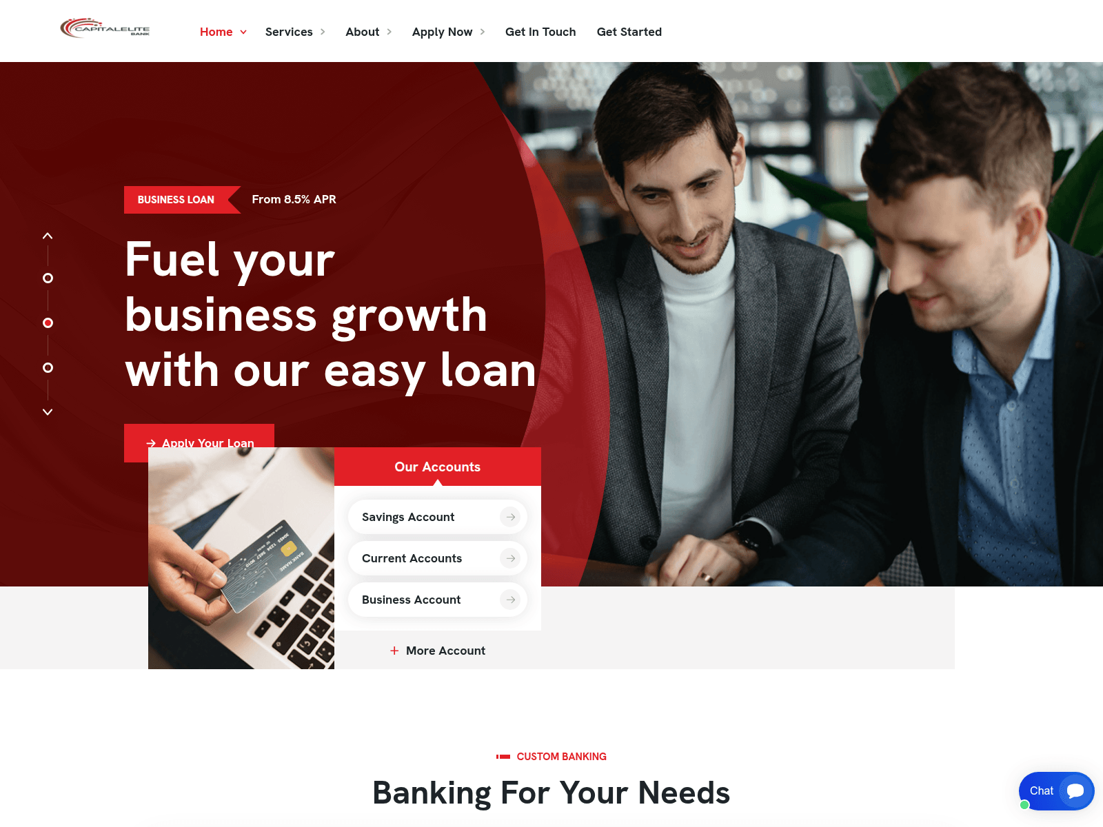 Screenshot of capitalelitebank.com