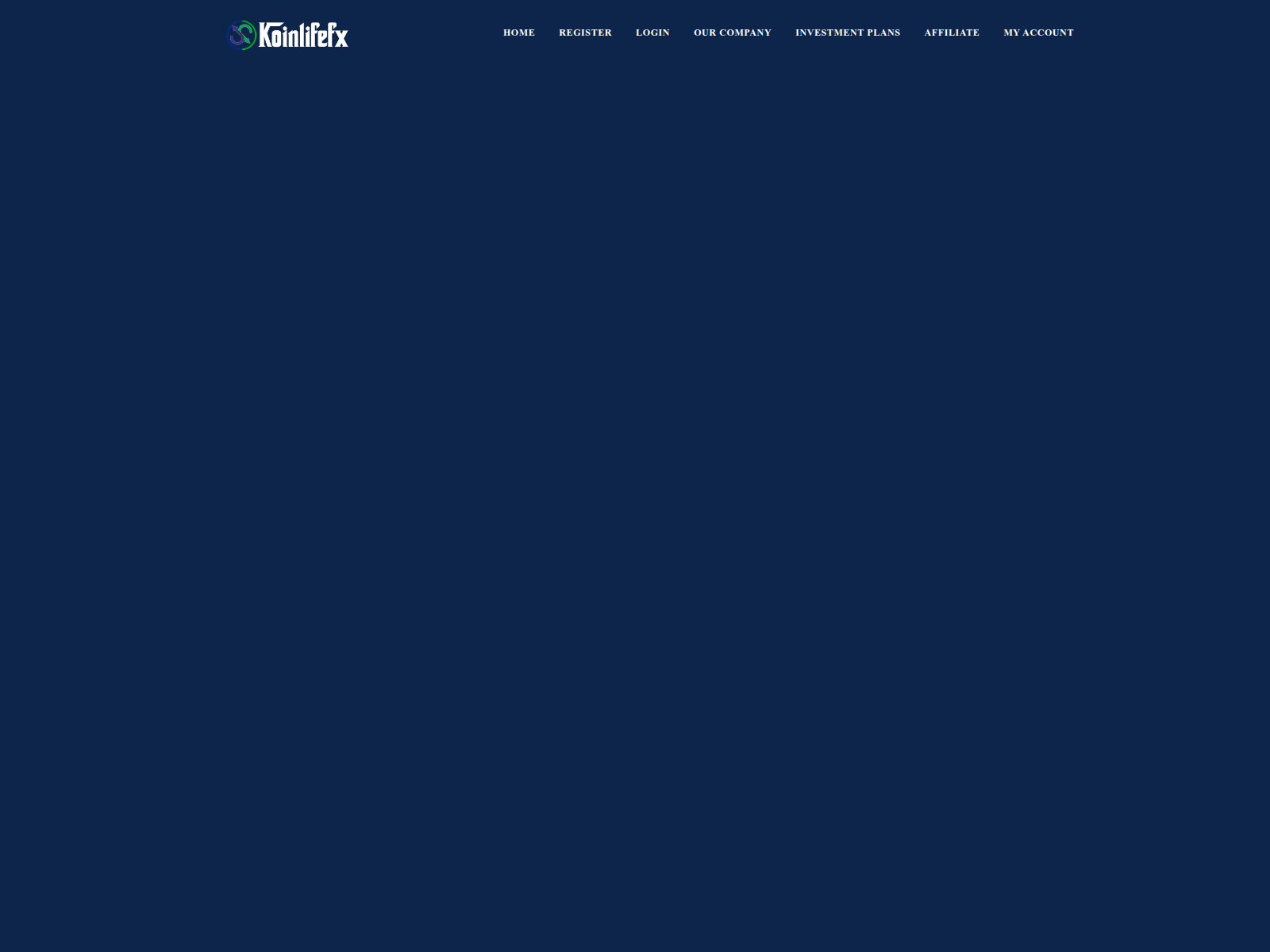 Screenshot of koinlifefx.com
