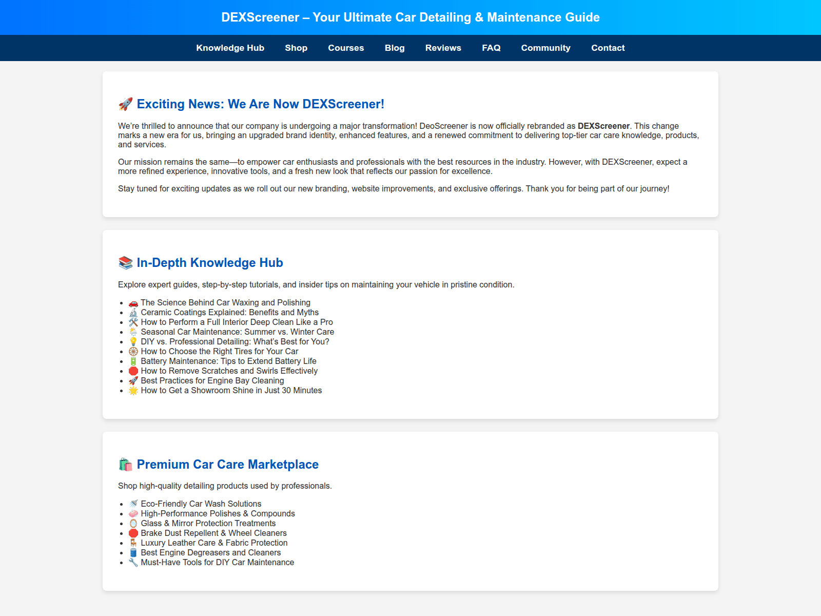 Screenshot of dex-pleener.com