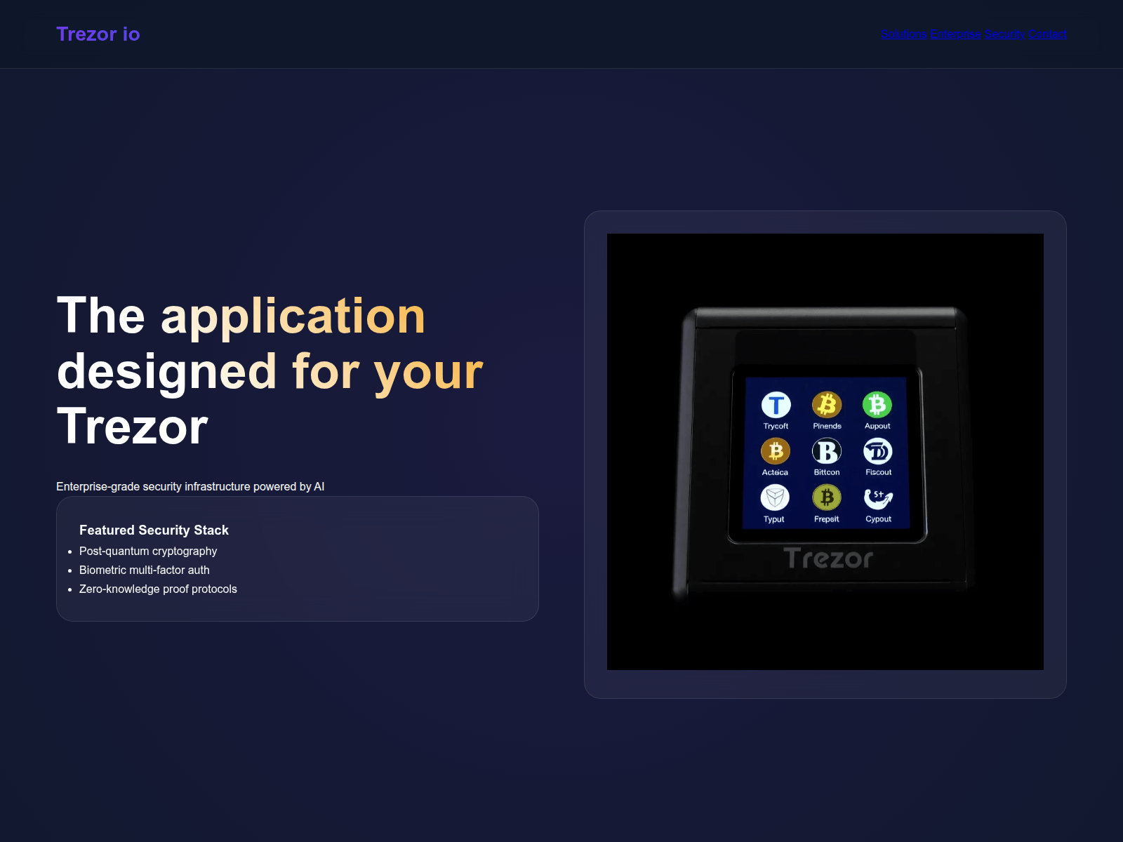 Screenshot of secure.trzor.us