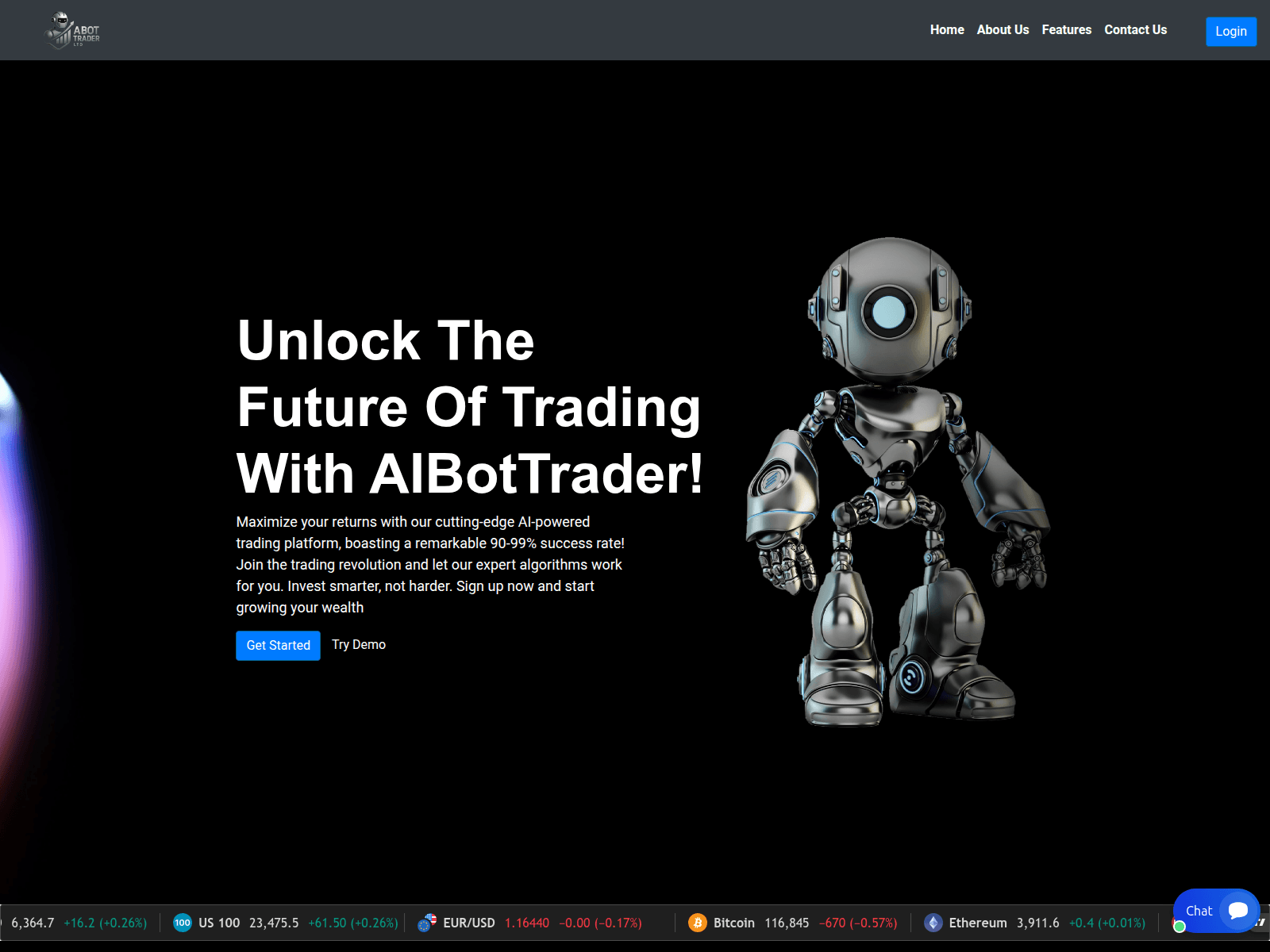 Screenshot of aibotrader.ltd