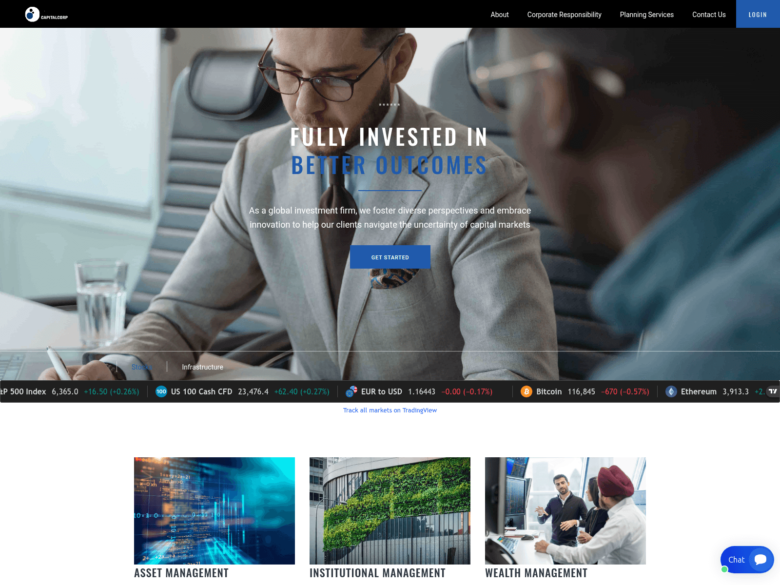 Screenshot of capitalcorp.live