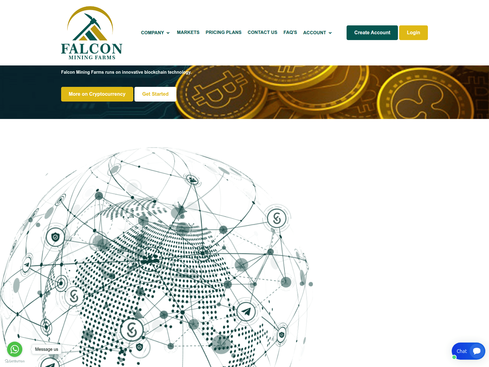 Screenshot of falconminingfarms.com