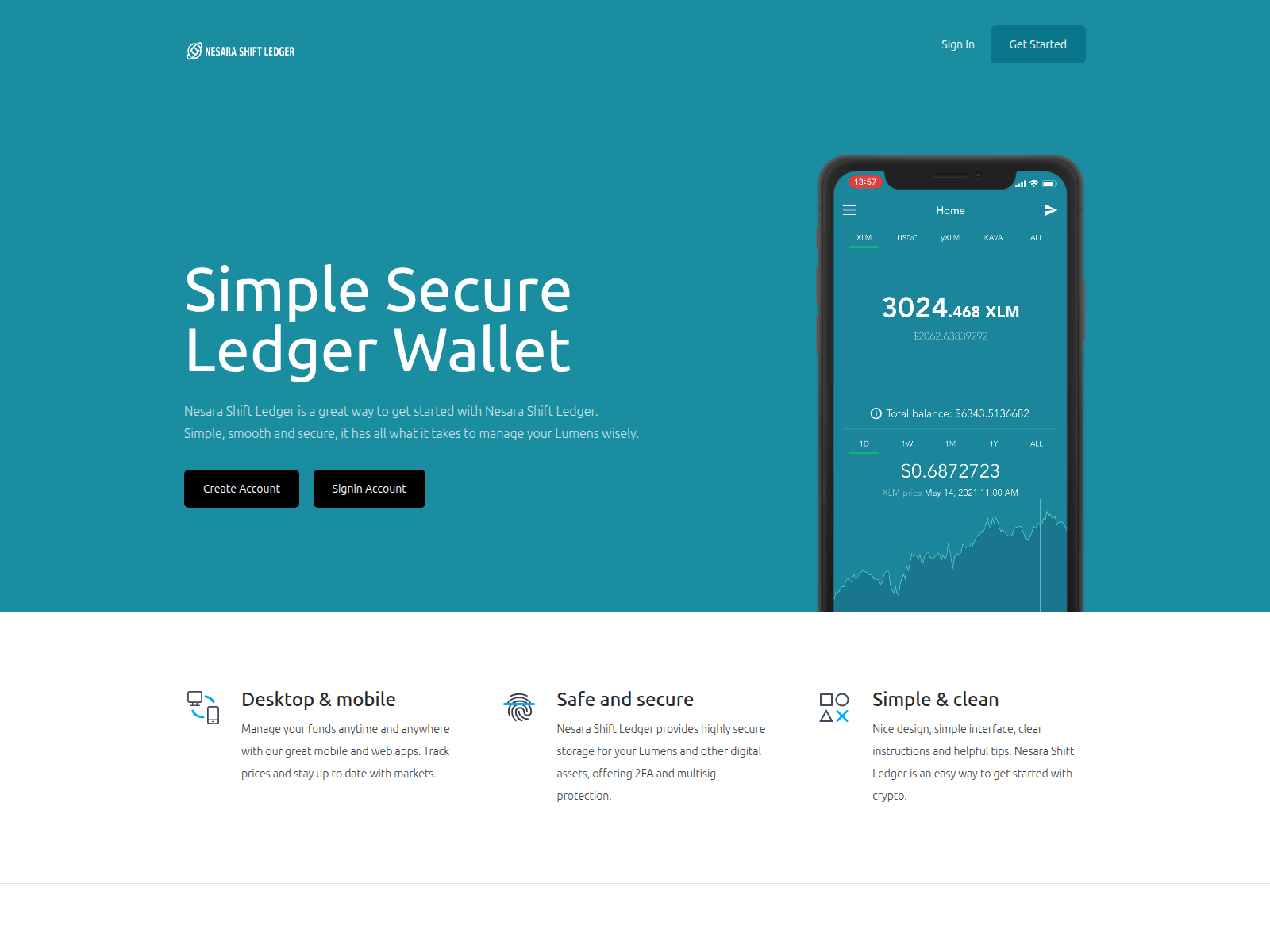 Screenshot of nesarashiftledger.live