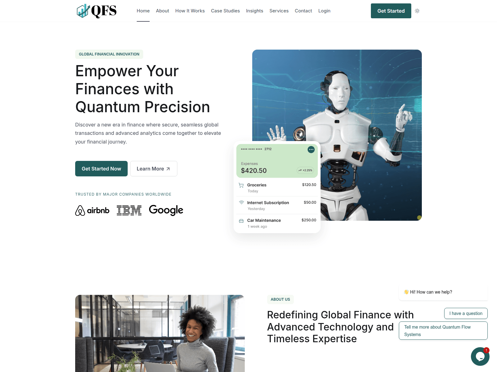Screenshot of quantumflowsystems.com