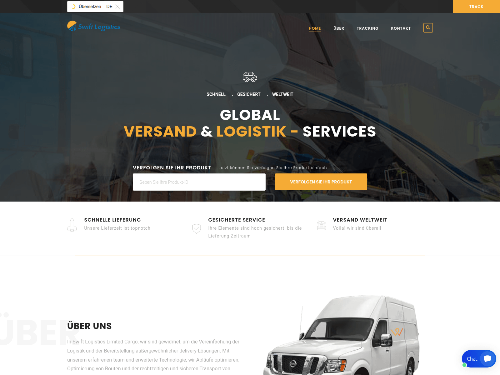 Screenshot of swiftlogisticslimited.com