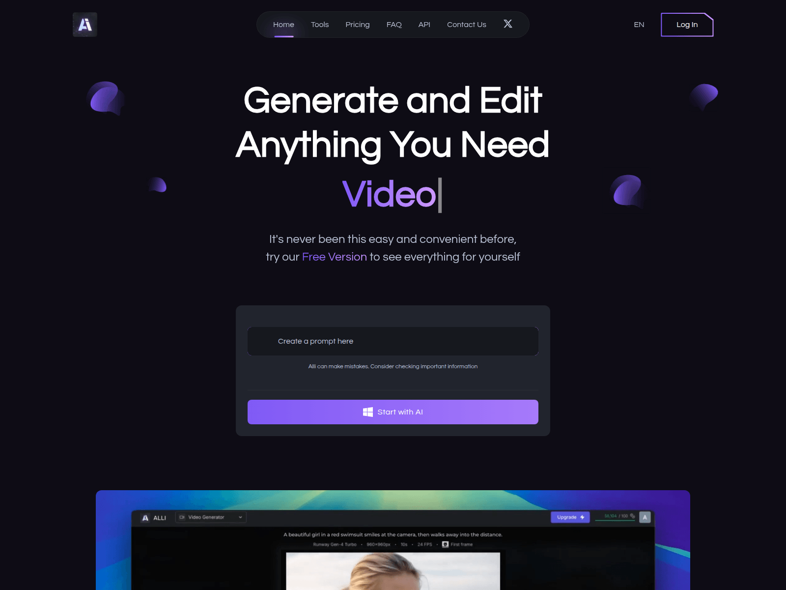Screenshot of enhance.alli-ai.network