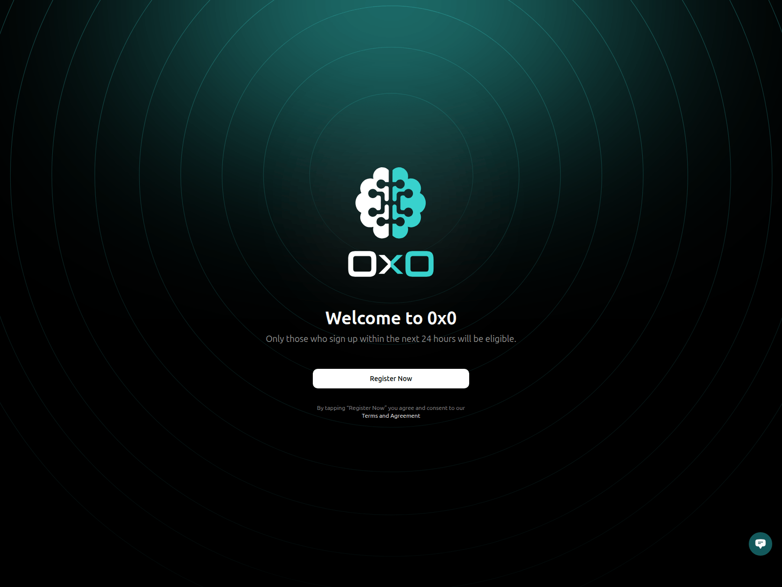 Screenshot of register-0x0.exchange
