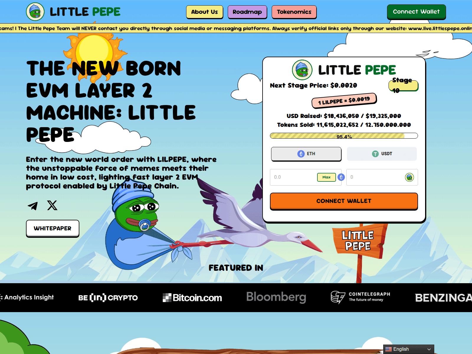 Screenshot of www.live.littlespepe.online