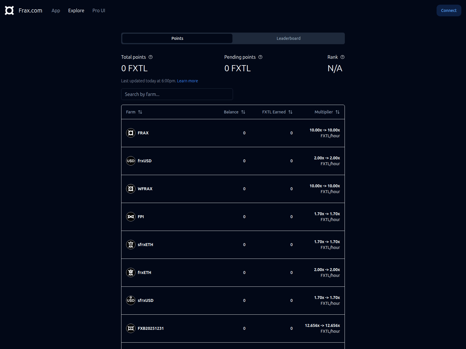 Screenshot of mainnet-frax.com