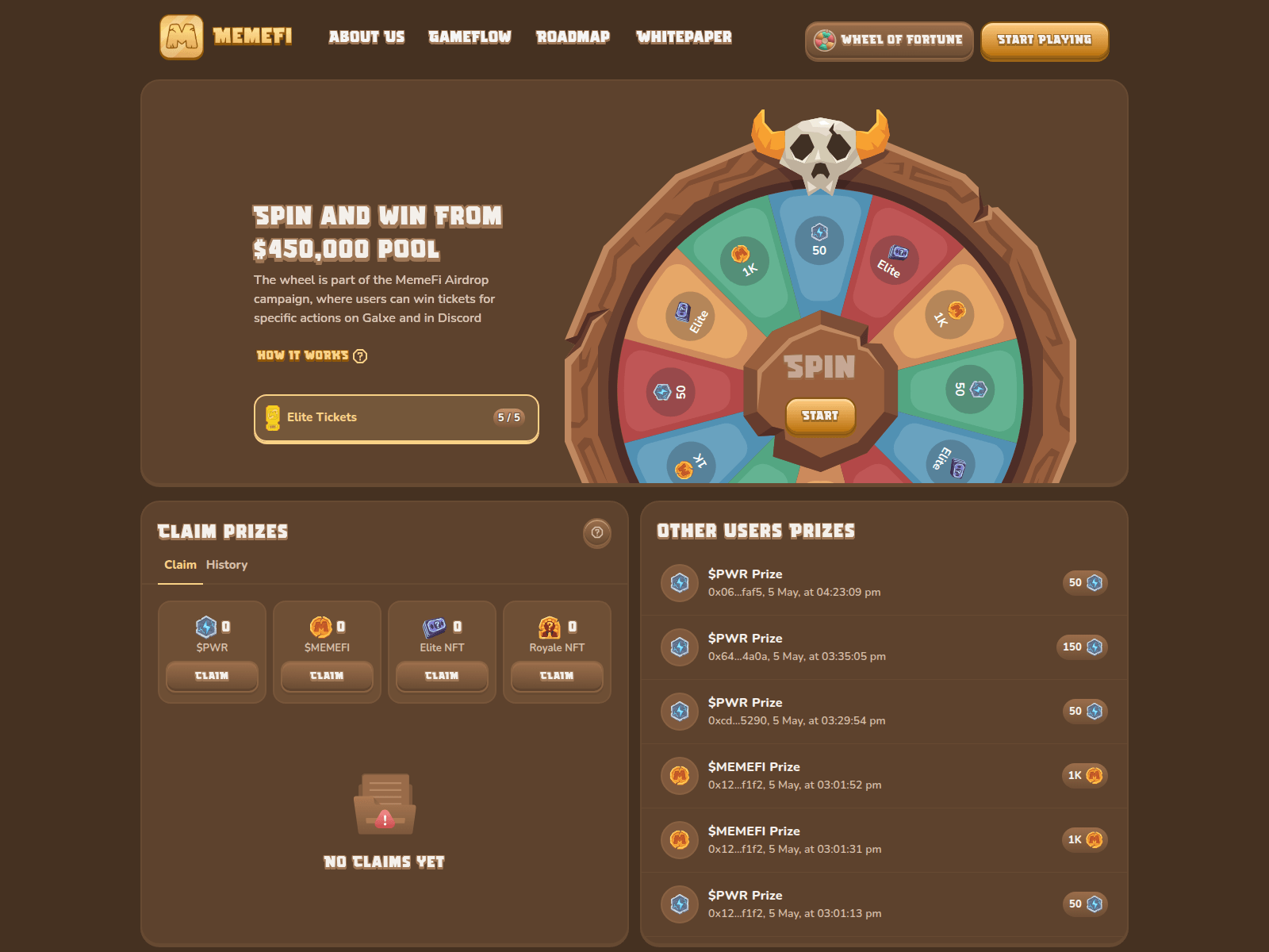 Screenshot of memefi-claim.io